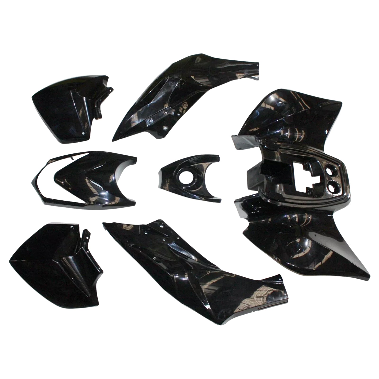 Kit de carénage et de protection de garde-boue en plastique pour quad tout-terrain Tiger 125 cc ATV noir