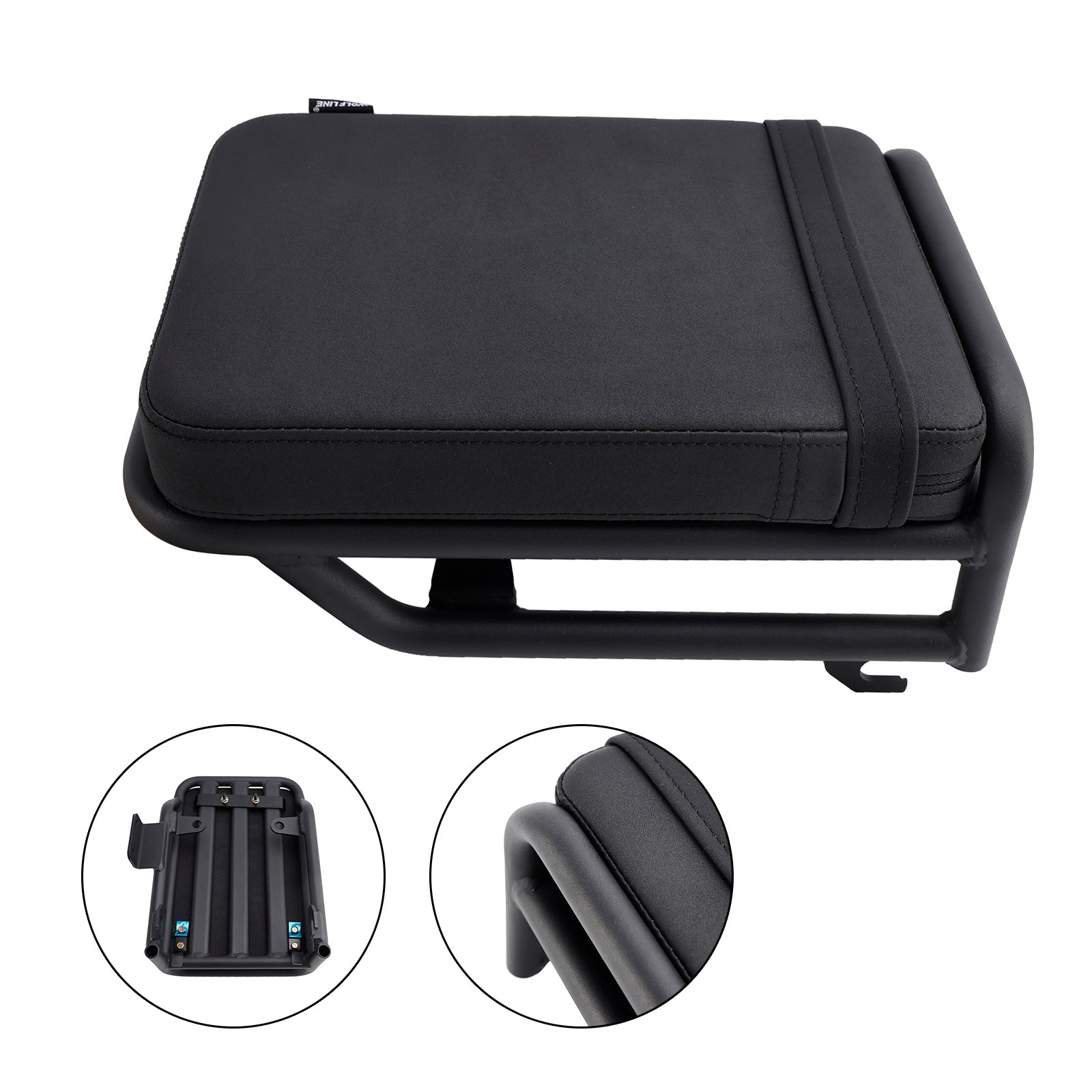 Pasajero pasajero cojín de pasajero poliuretano negro para Honda CT125 Huntercub 125 2020-2023