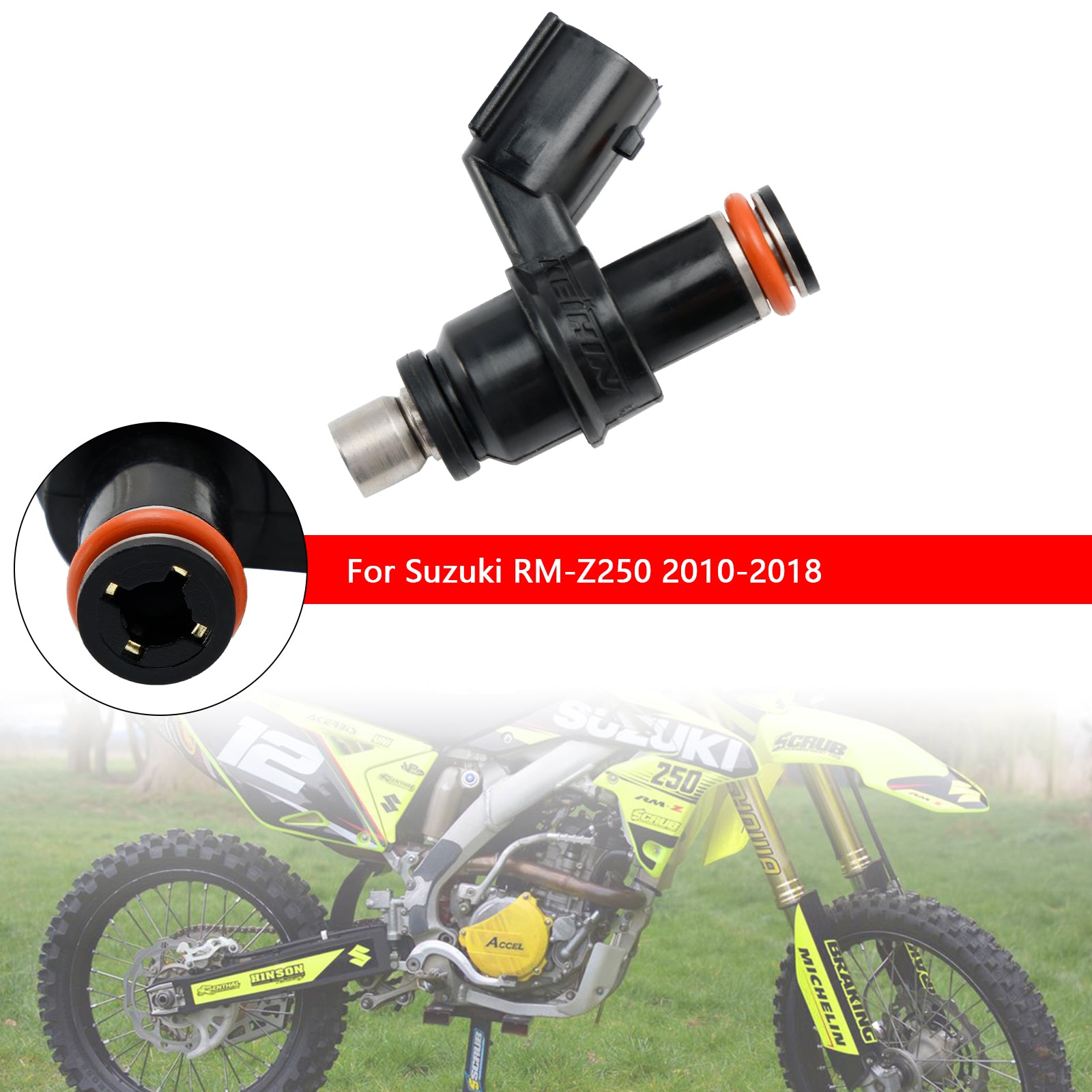 Polttoainesuutin Suzuki RMZ250 RM-Z250 2010-2018 15710-49H00 1571049H00