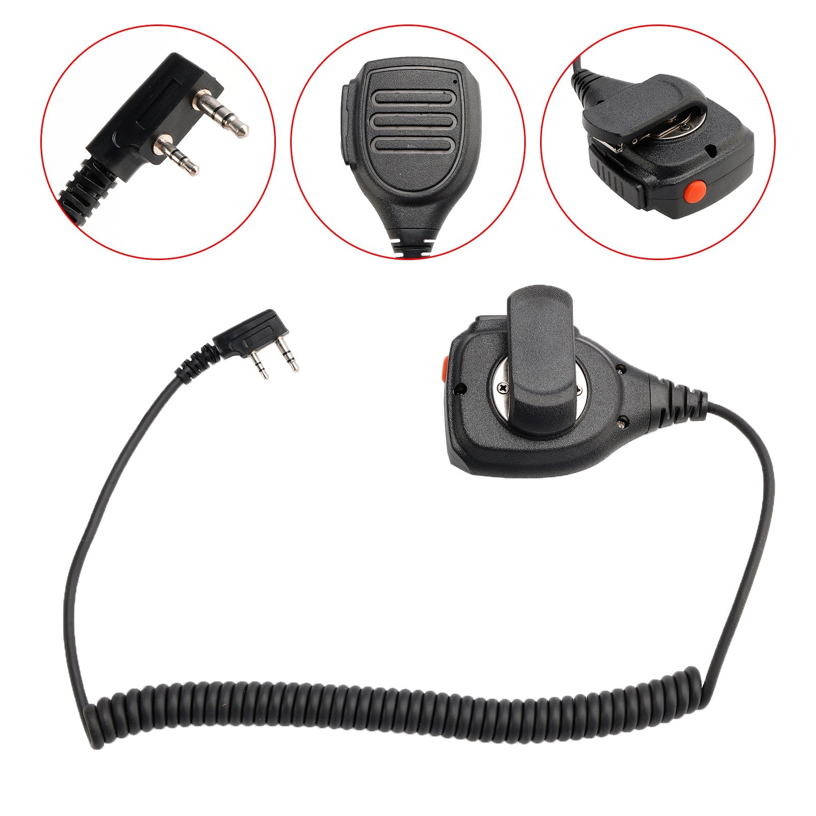K-SM1602 PTT a doppio microfono per TK-220 TH-F6 RPV516A KG-UVD1P PX-666
