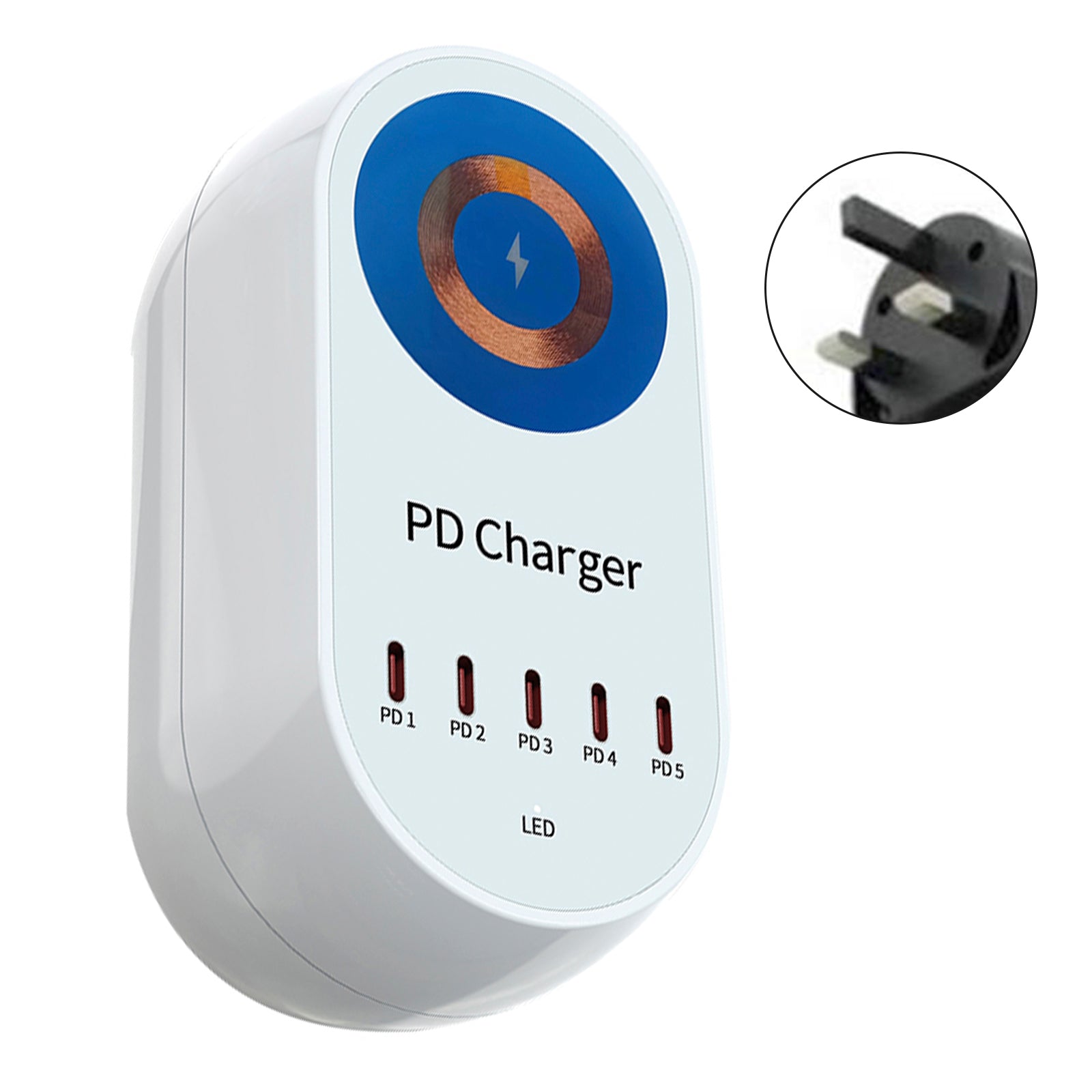 140 W Wireless Magnetic Charger, Fast Charge PD100 W voor laptop en mobiele telefoon