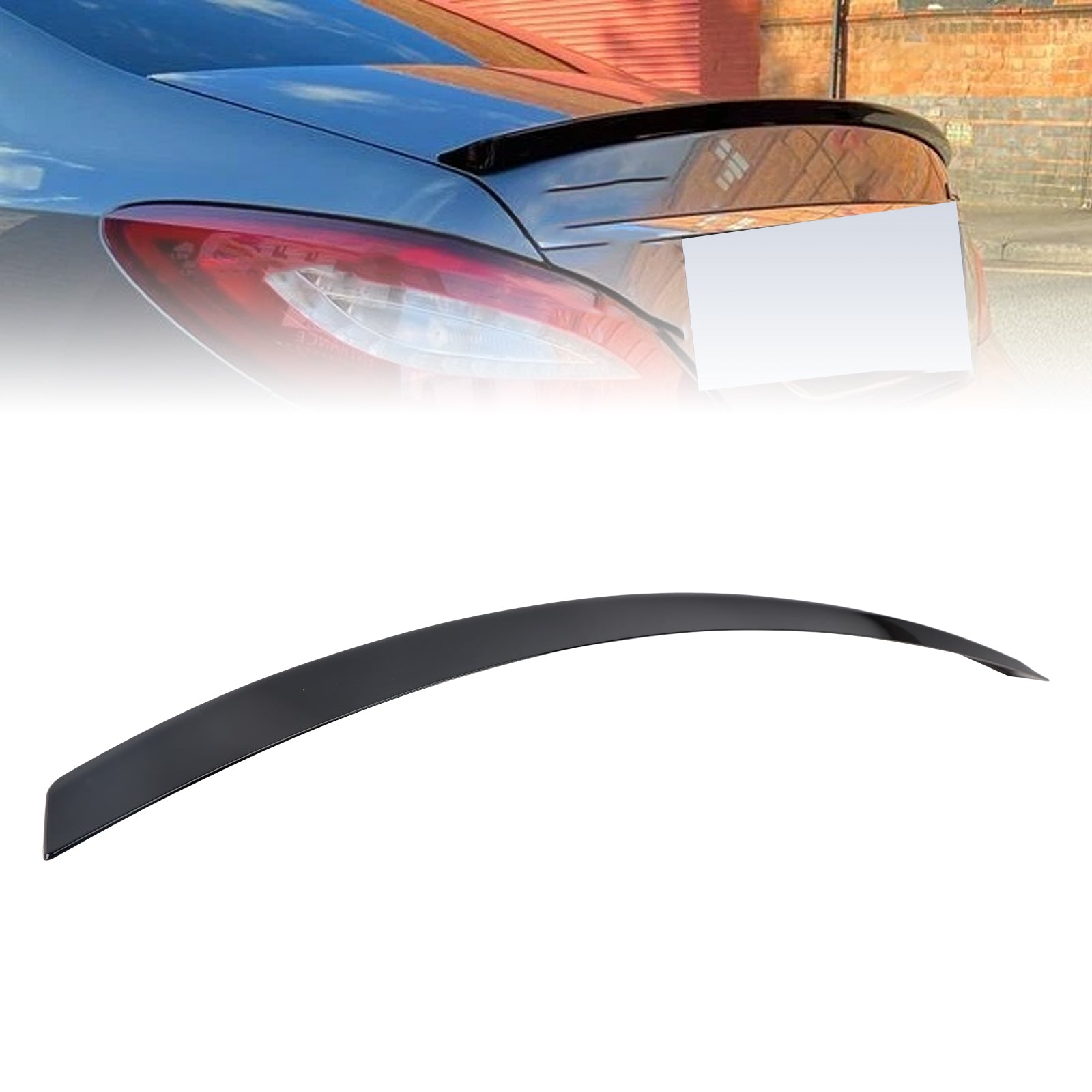 Aileron de coffre arrière noir brillant pour Mercedes-Benz Classe CLS W218 C218 2010-2018