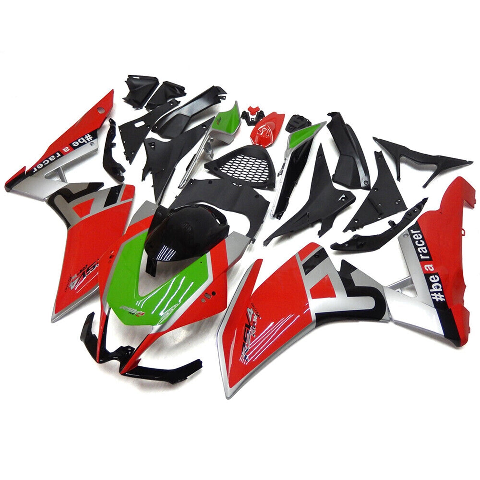 Amotopart Aprilia RSV4 1000 2009-2015 Kit Carénage Carrosserie Plastique ABS