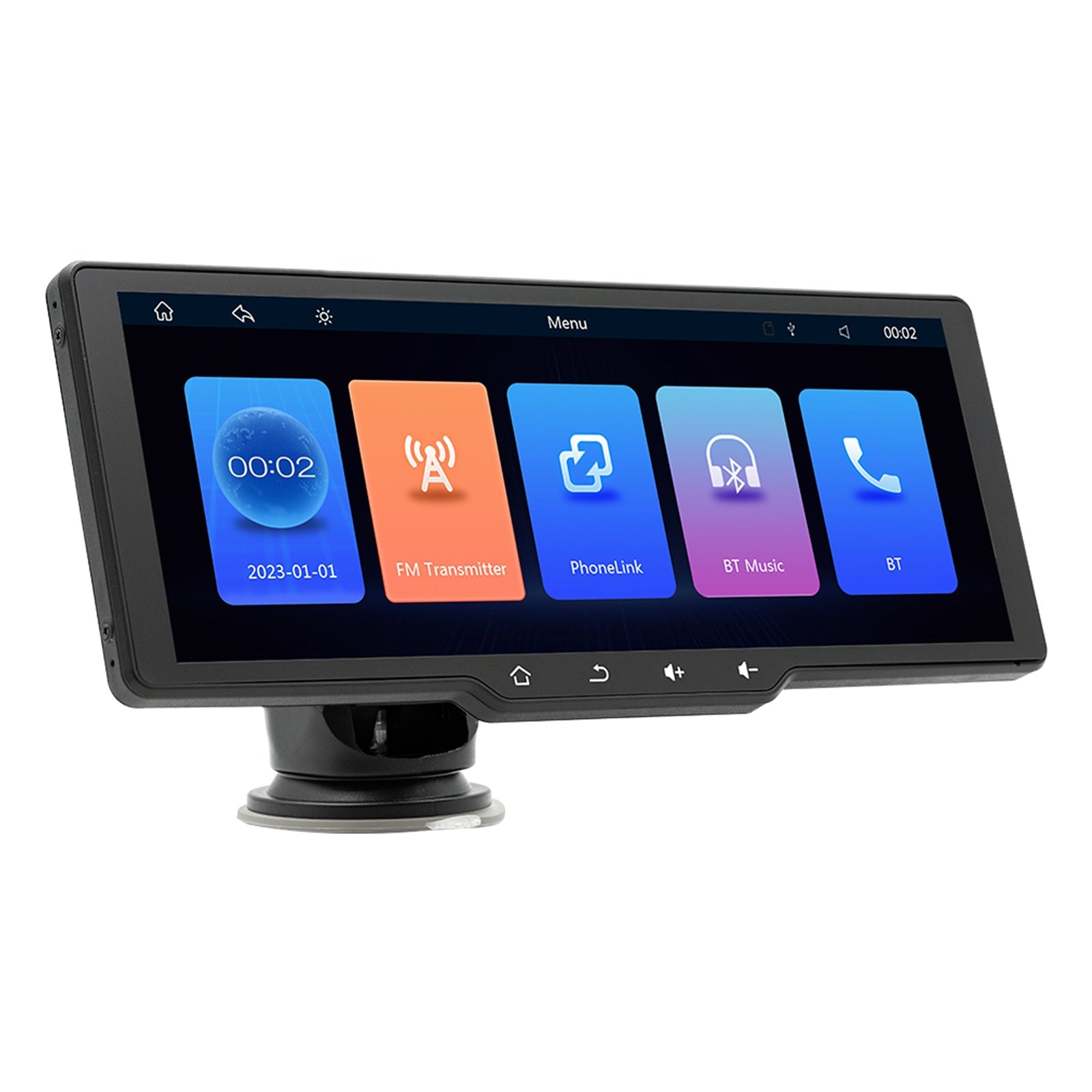 Lecteur MP5 Bluetooth portable sans fil Carplay avec écran de 10,26 pouces + 4 caméras LED