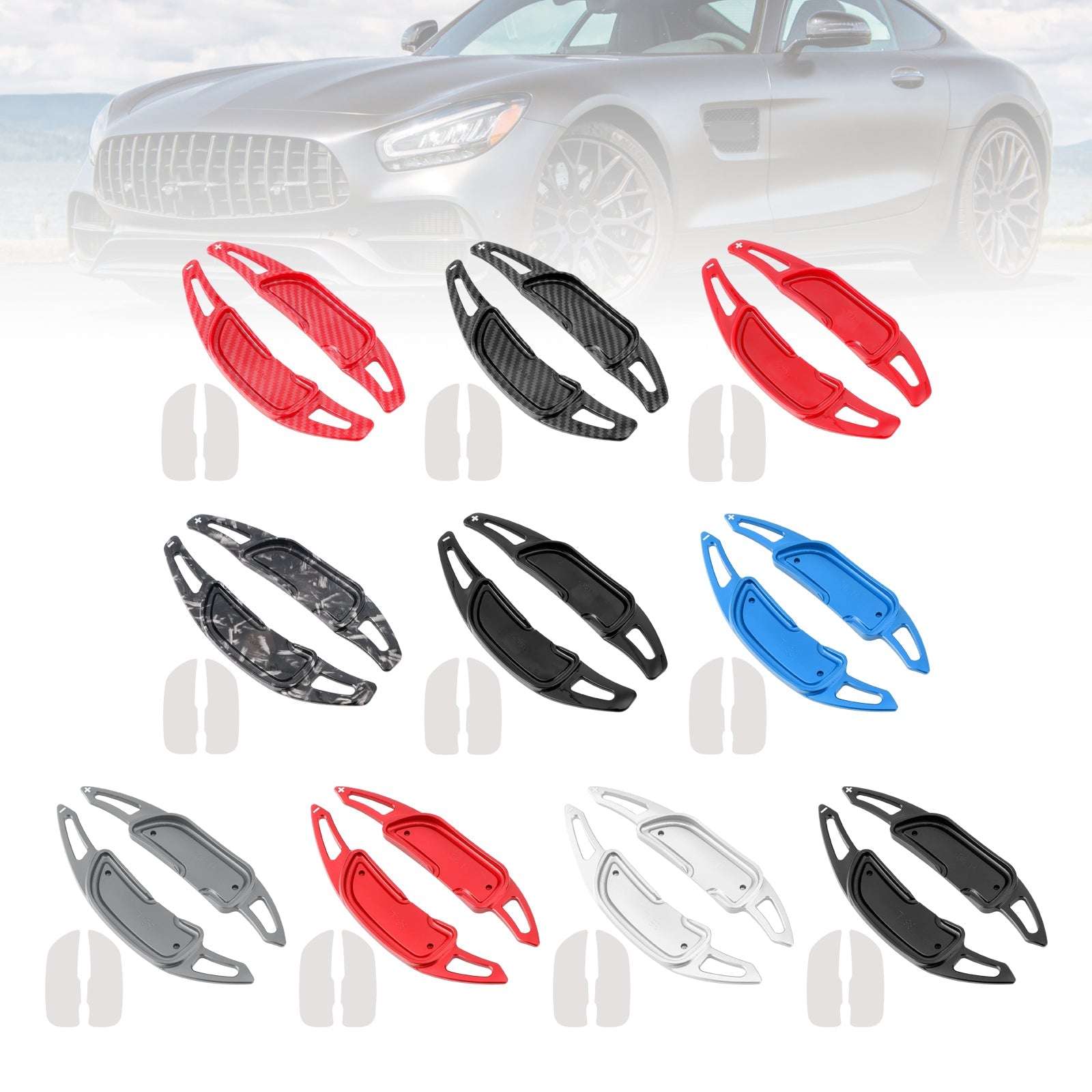 Extensión de paletas de cambio de velocidad detrás del volante para Mercedes Benz AMG