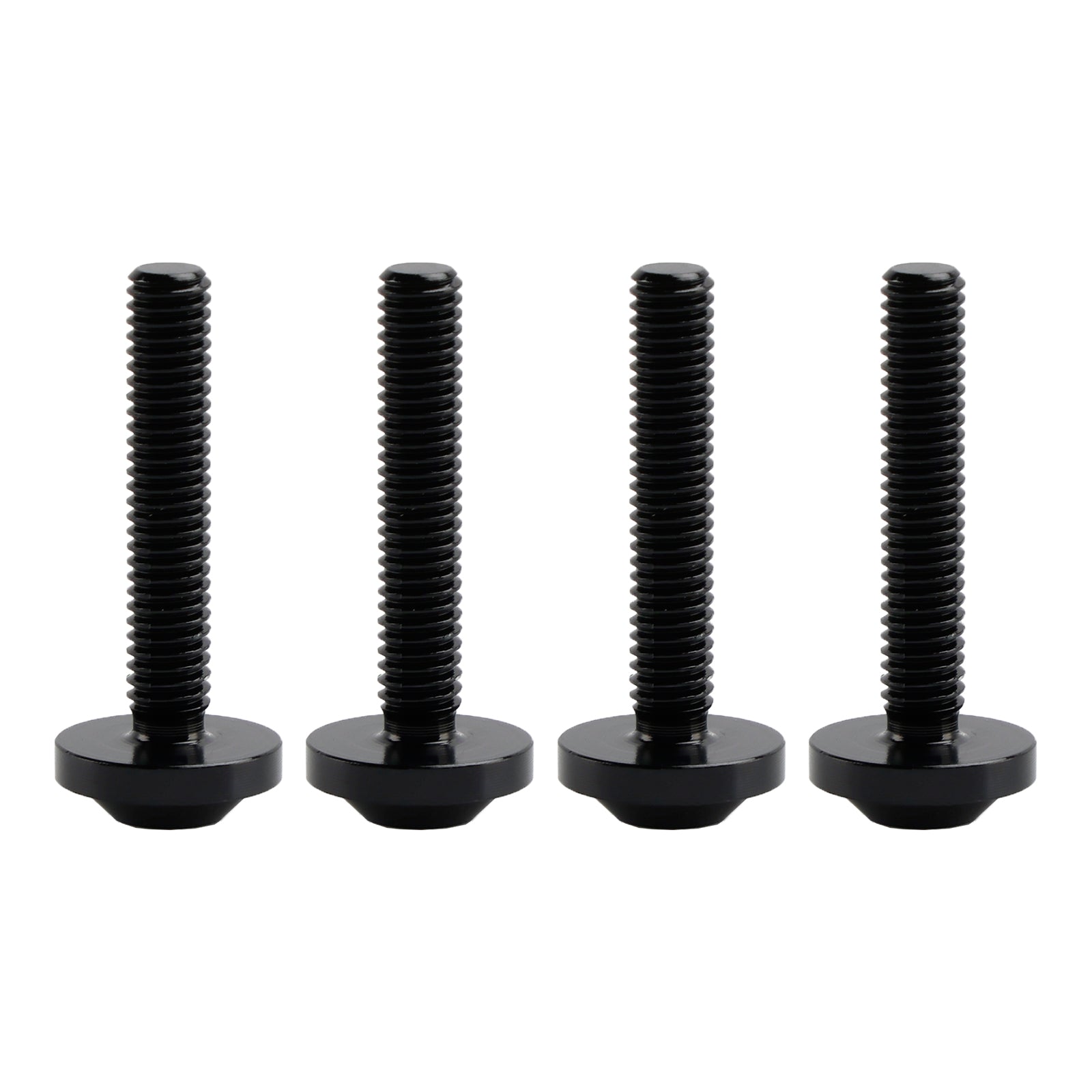 4 vis décoratives noires en aluminium pour pare-brise Road Glide FLTR FLTRX 2015-2023