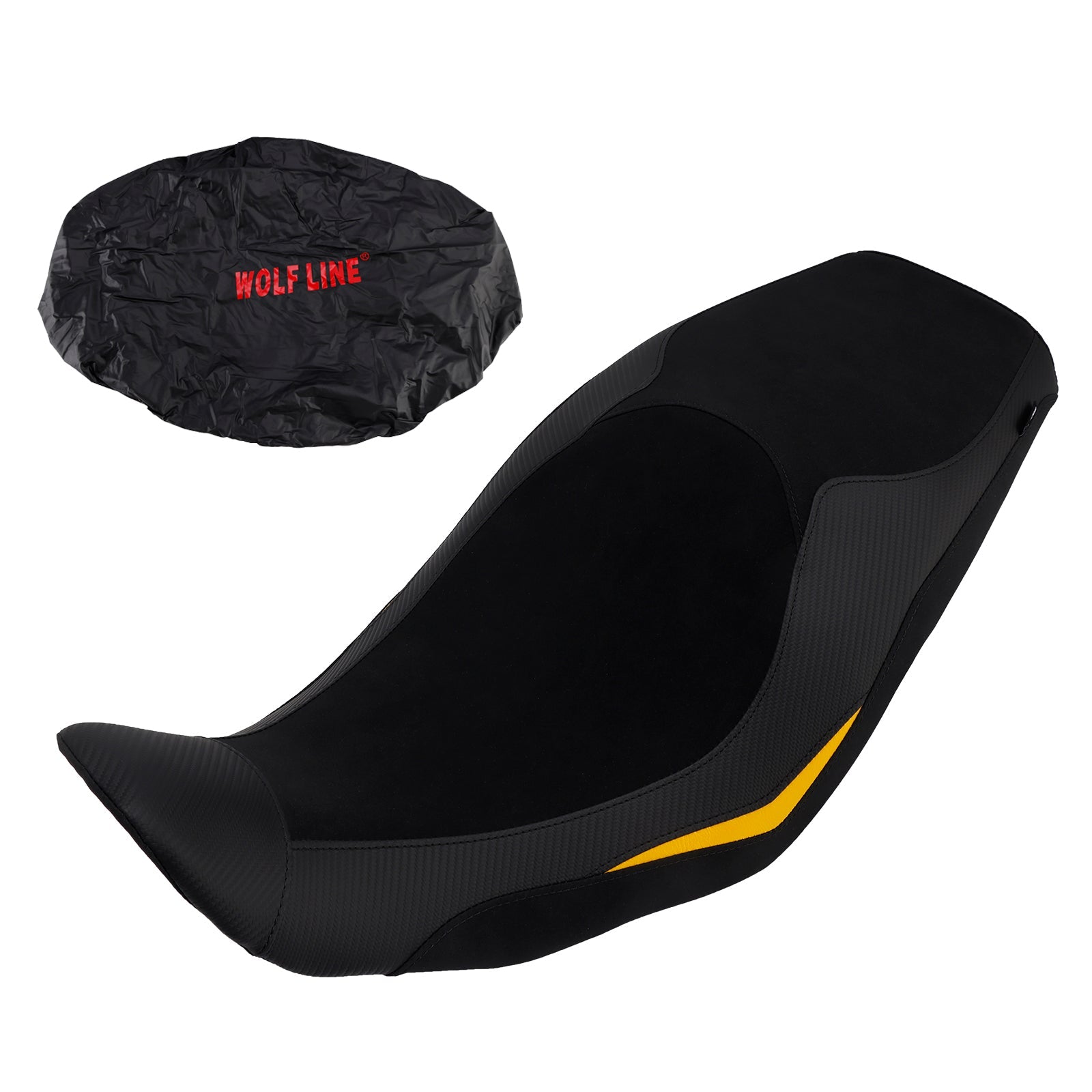 Selle passager avant/arrière pour V-Strom 800 DL800 (2024-2025) - Coussin inférieur rouge/noir