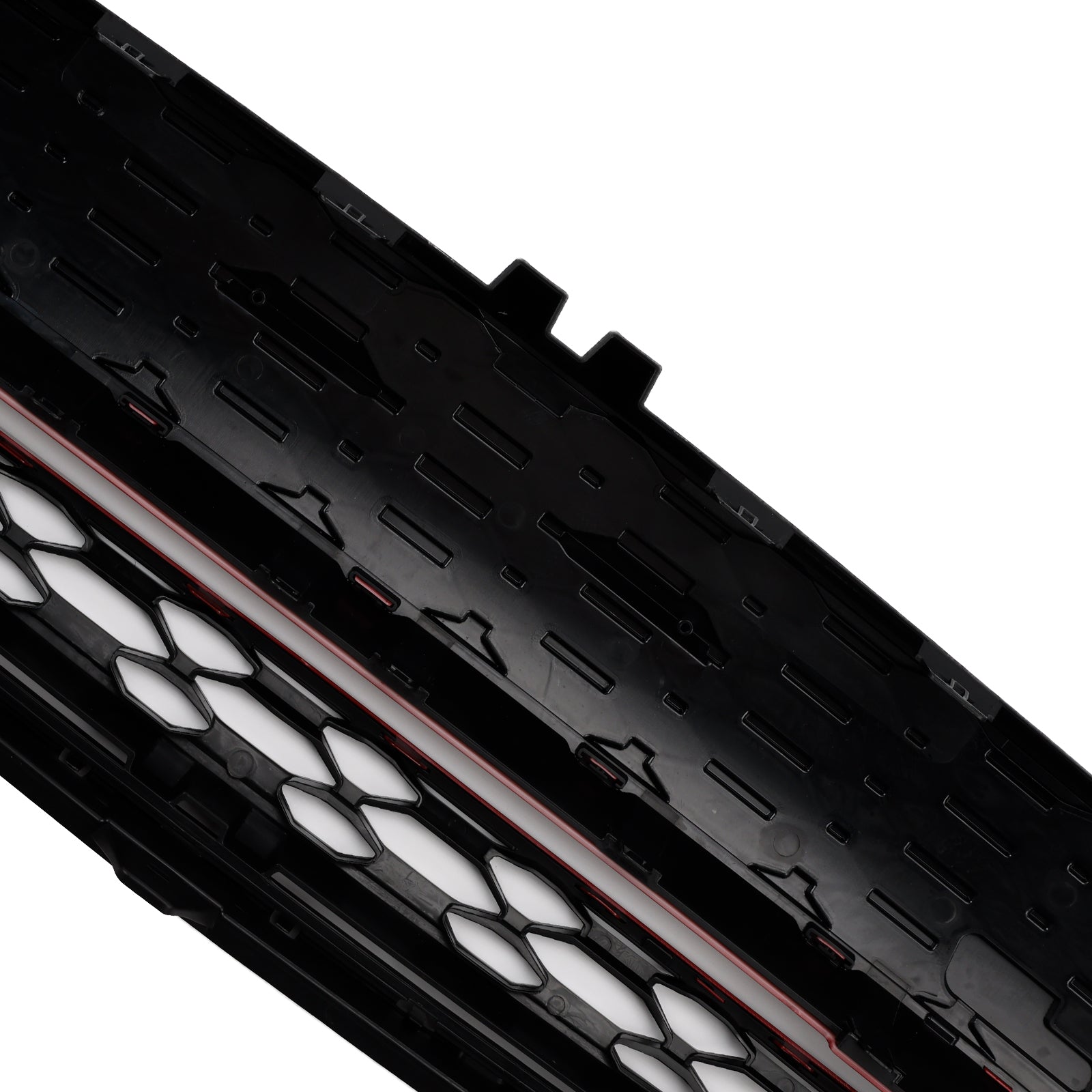 GP-stijl frontrooster, glanzende en rode zwarte afwerkingen, voor Mini Cooper F55, F56 en F57 (2014-2021)