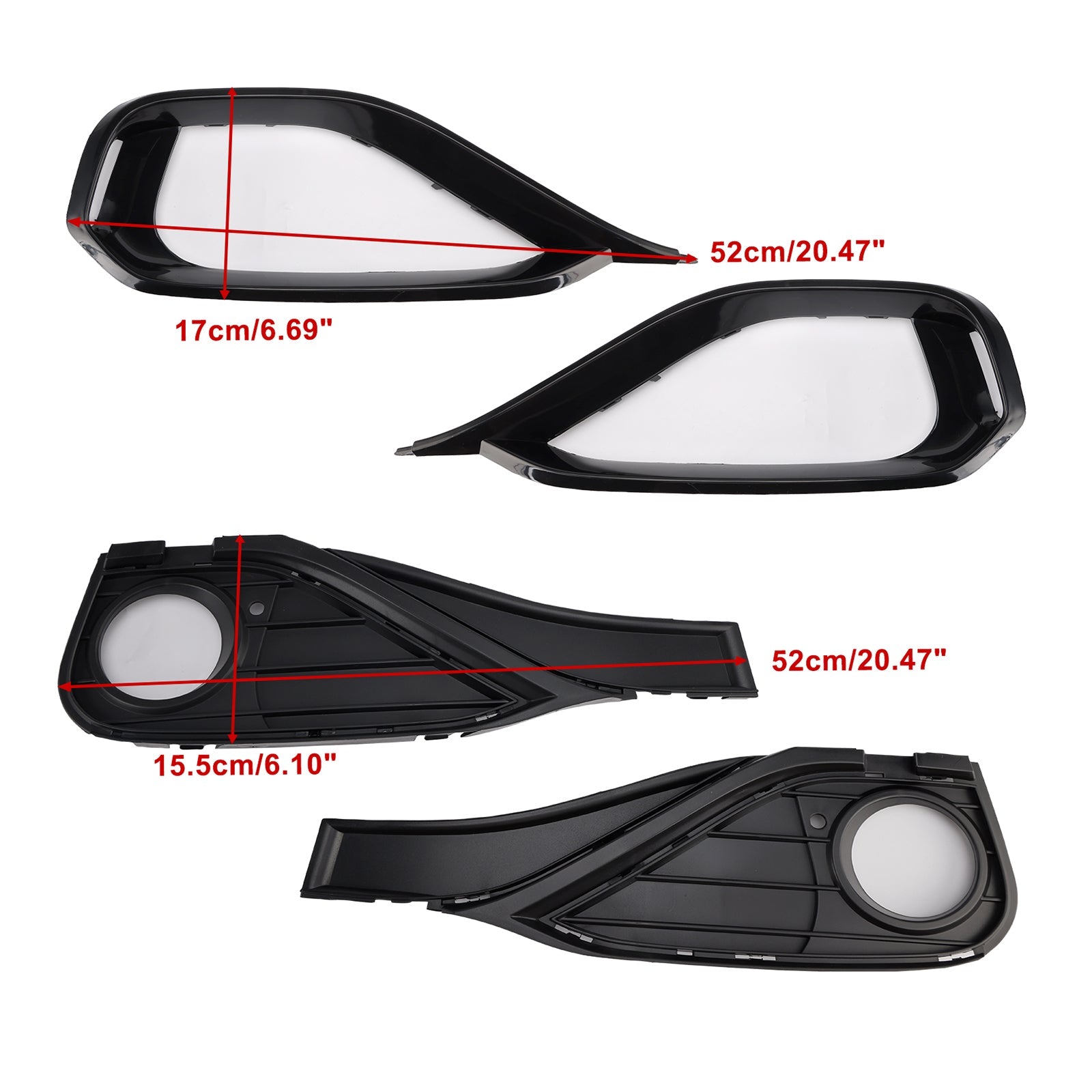 Grille de protection pour phare antibrouillard 51117294831 pour BMW F32 F33 F36 418D