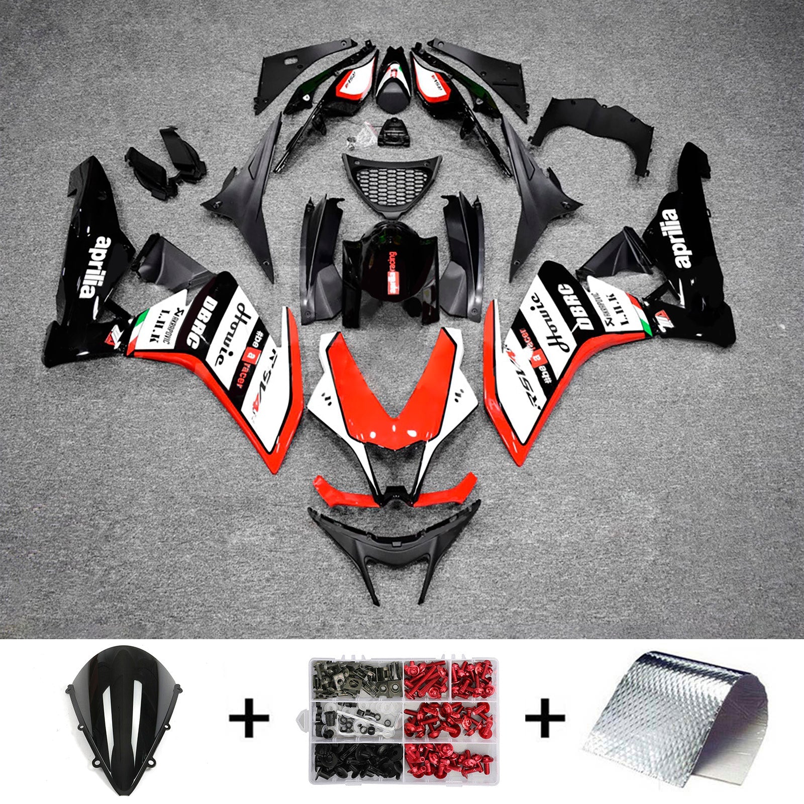 Kit de carénage d'injection Aprilia RSV4 1000 2009-2015 Carrosserie Plastique ABS