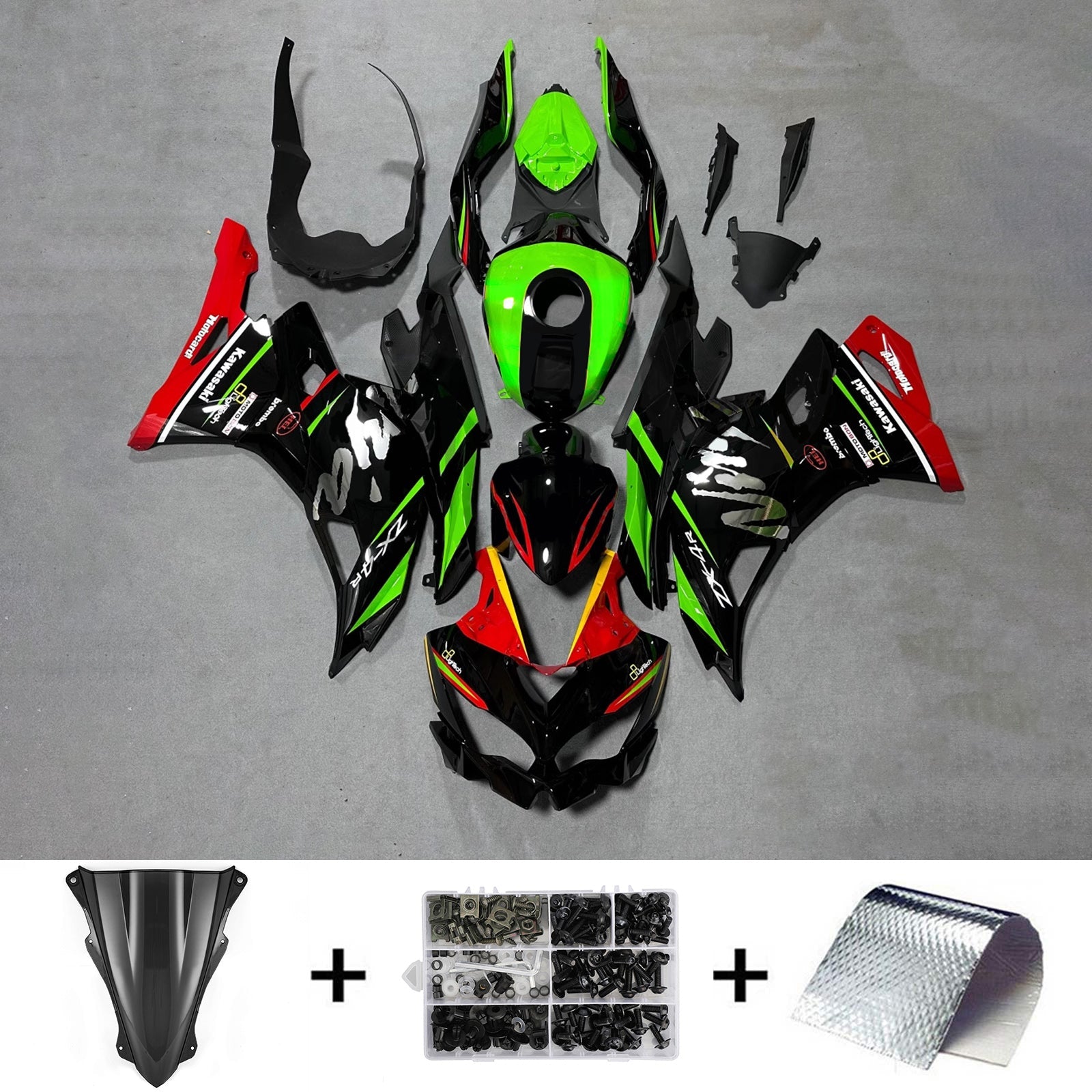 Kit carena iniezione Kawasaki Ninja ZX-25R ZX-4R ZX-4RR 2019-2024