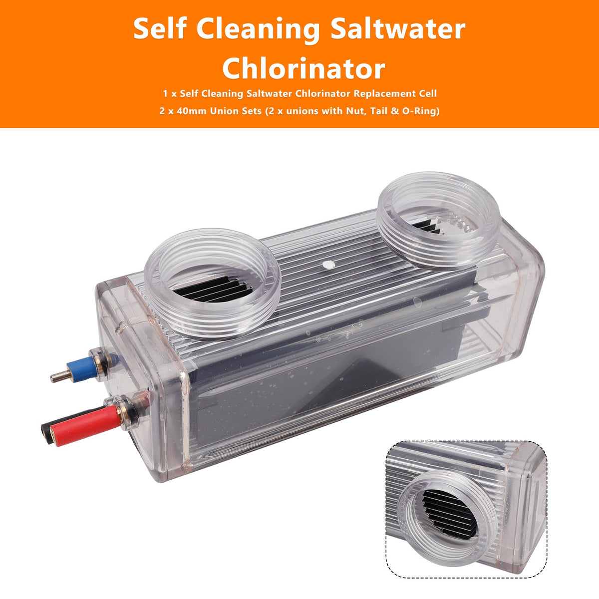 Cellule de remplacement autonettoyante à eau salée pour Zodiac Clearwater LM2-40