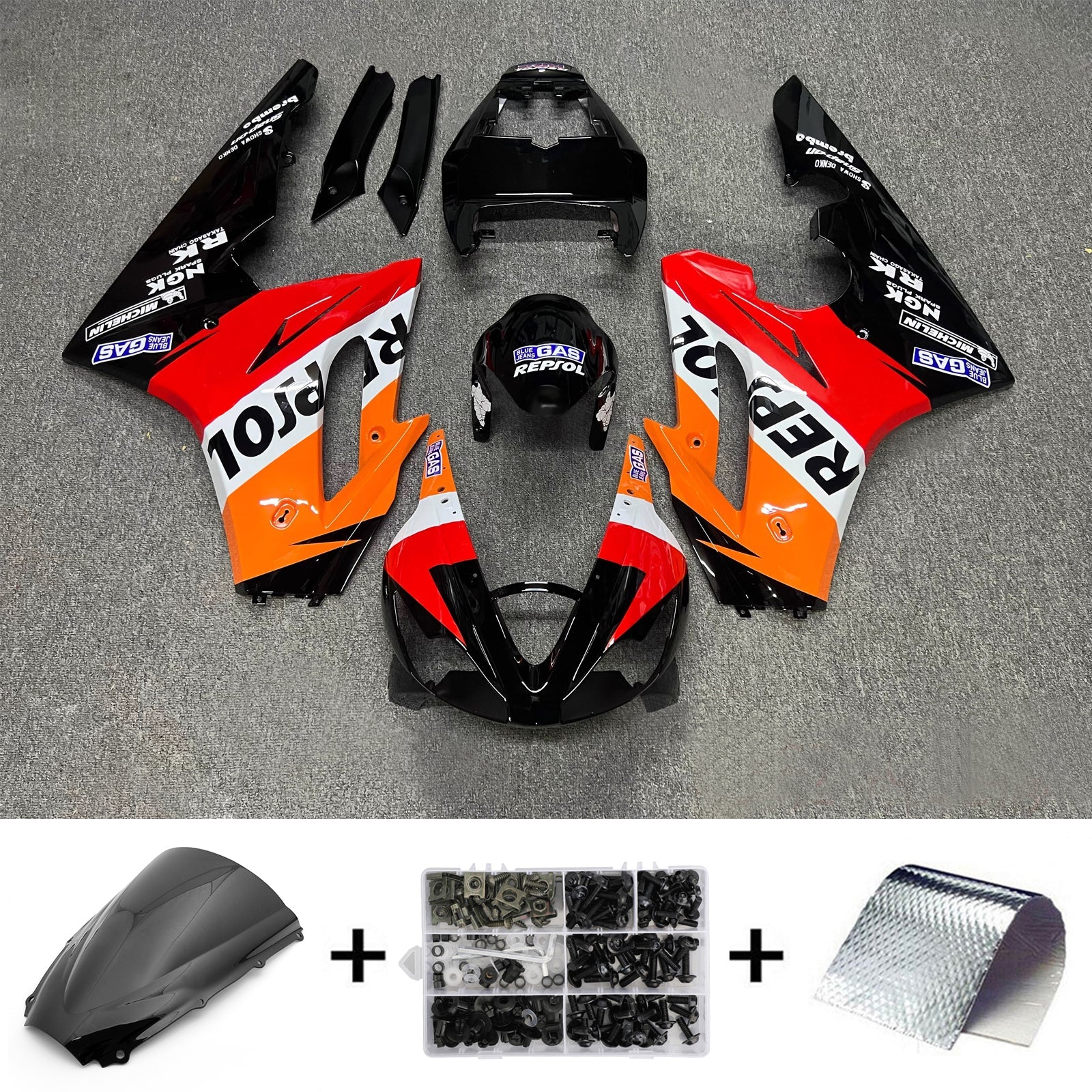 Kit de carénage d'injection Triumph Daytona 675 2006-2008 Carrosserie Plastique ABS