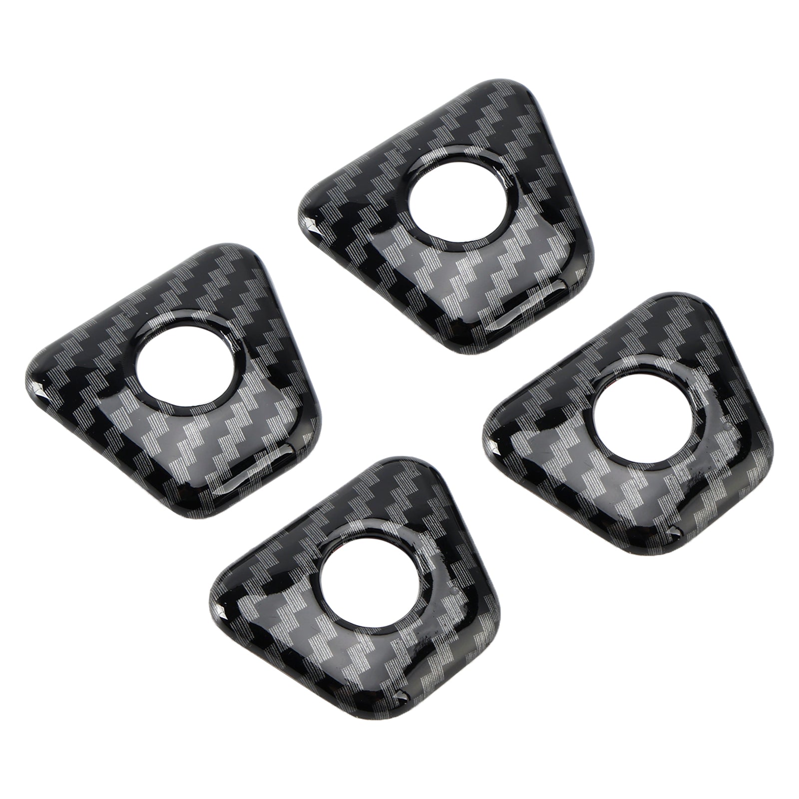 Garniture de cadre de verrouillage de porte intérieure en fibre de carbone pour BMW Série 5 G30 2018-2022