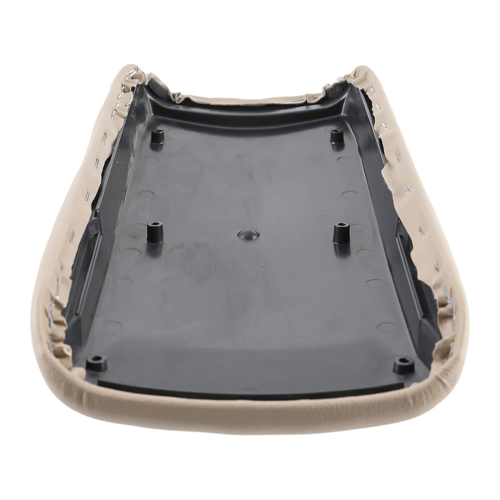 Couvercle de console centrale d'accoudoir en cuir beige pour Honda Civic 2006-2009