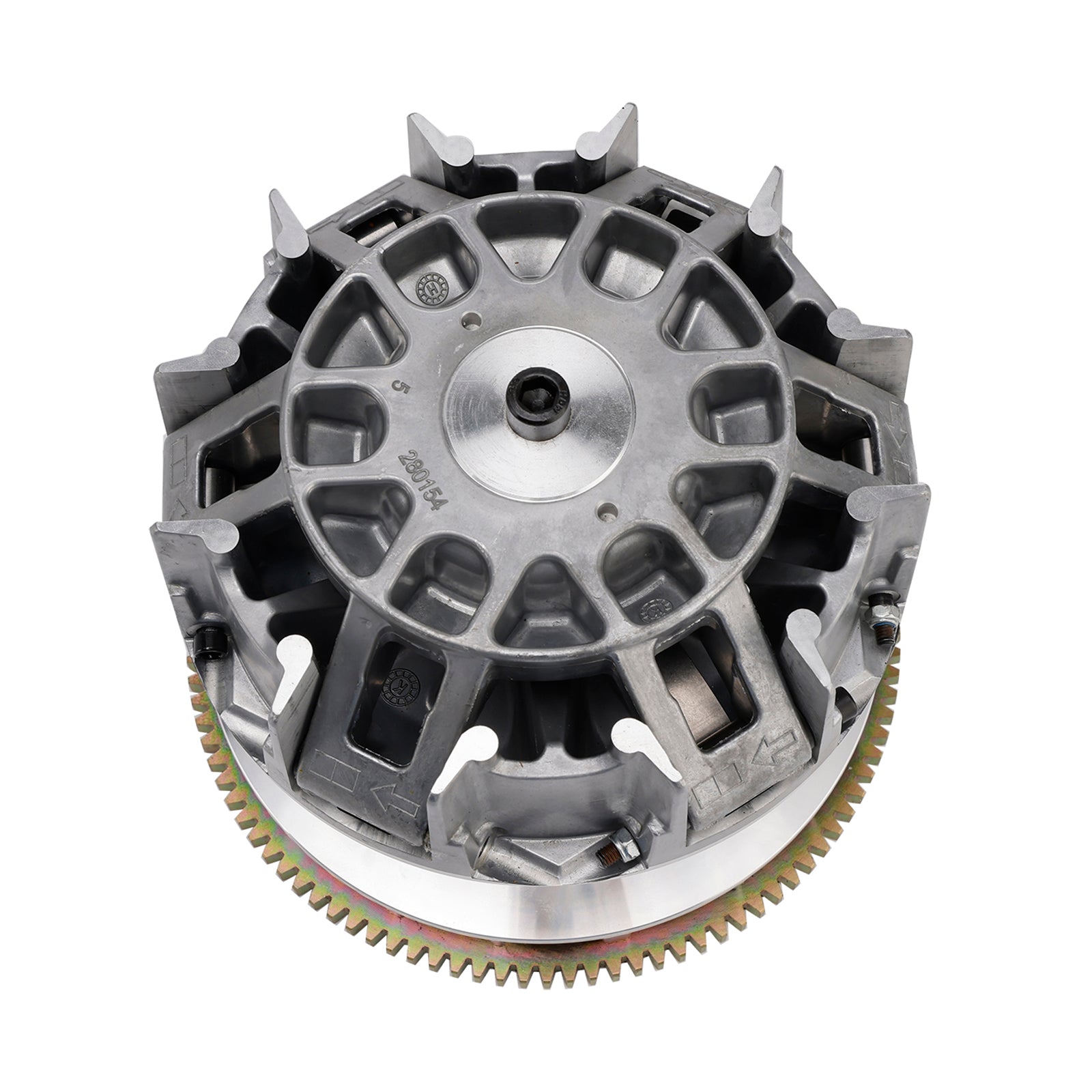 Conjunto de polea variadora de embrague delantero azul para Can-Am Quest 500 2002 : 711280155, 420280522, 711280147