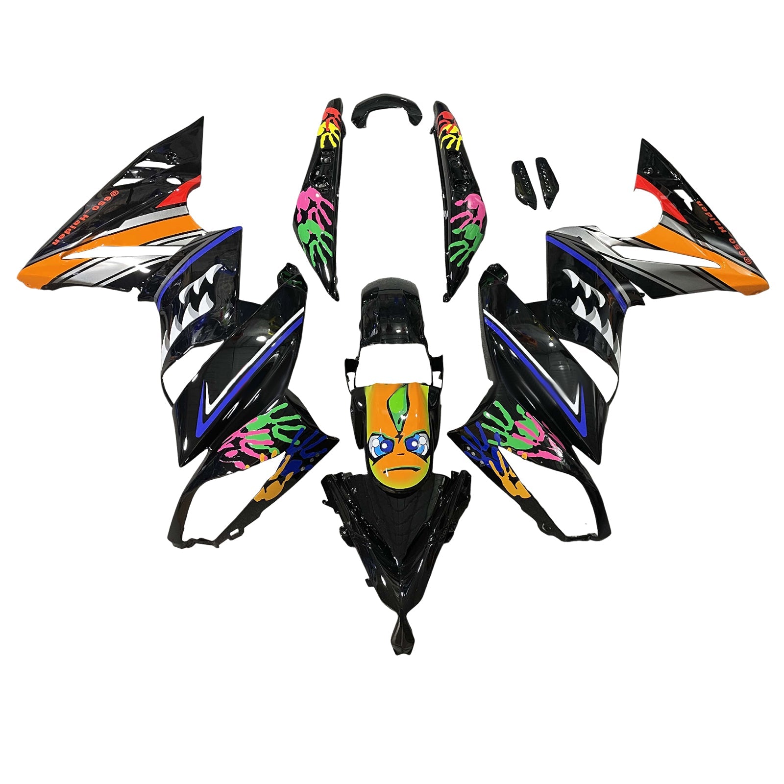 Kit di carenatura deficitato in plastica per Kawasaki Ninja 650 ER-6F EX650 2009-2011