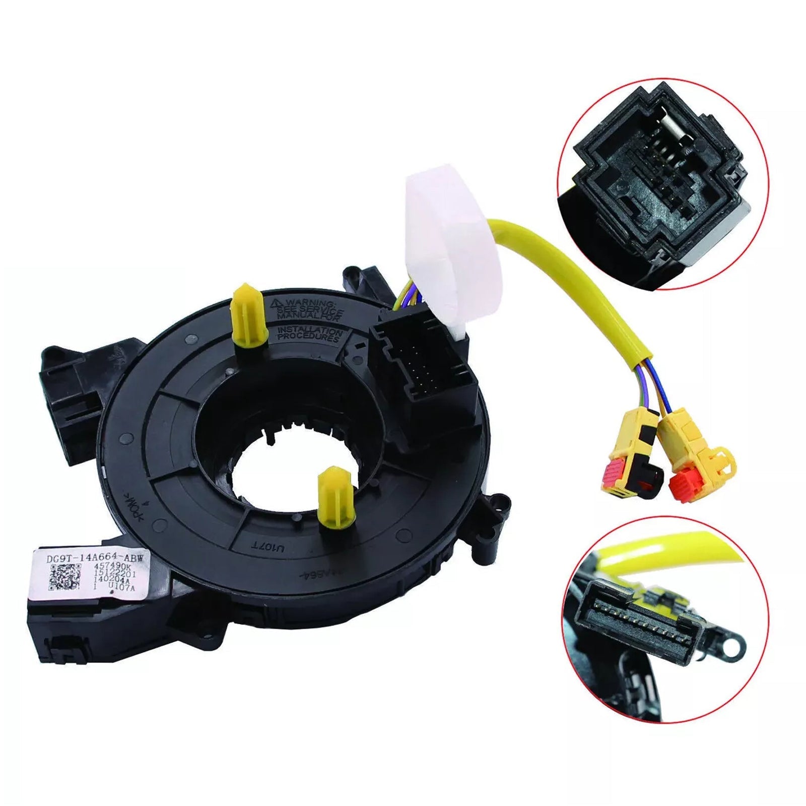 Ressort d'horloge de volant FORD POLICE RESPONDER HYBRID 2019-2020 DG9Z14A664A EG9Z14A664H 525204