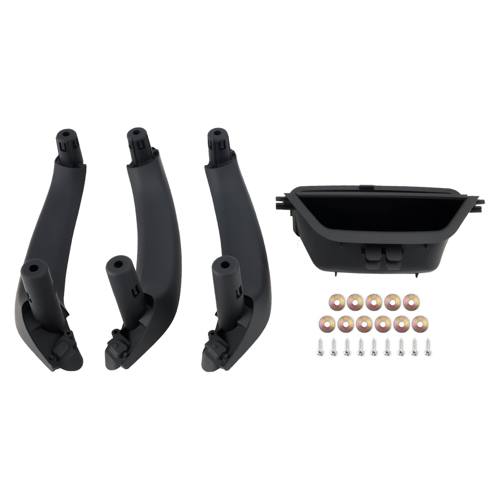 Kit de poignées de porte intérieures noires 51417250307 pour BMW X3 (F25) X4 (F26)