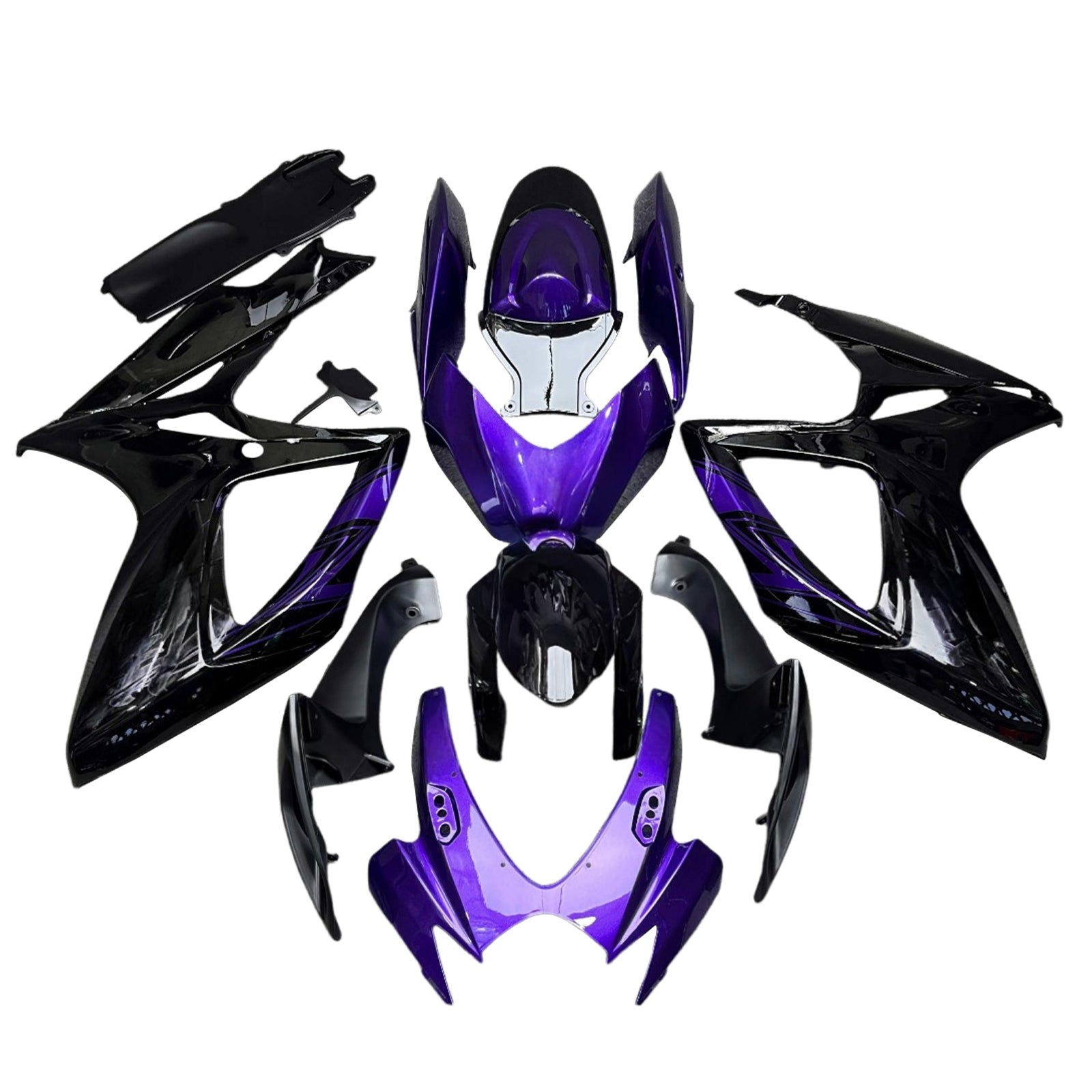 Kit de carénage injecté en plastique ABS pour Suzuki GSXR 600/750 2006-2007 K6