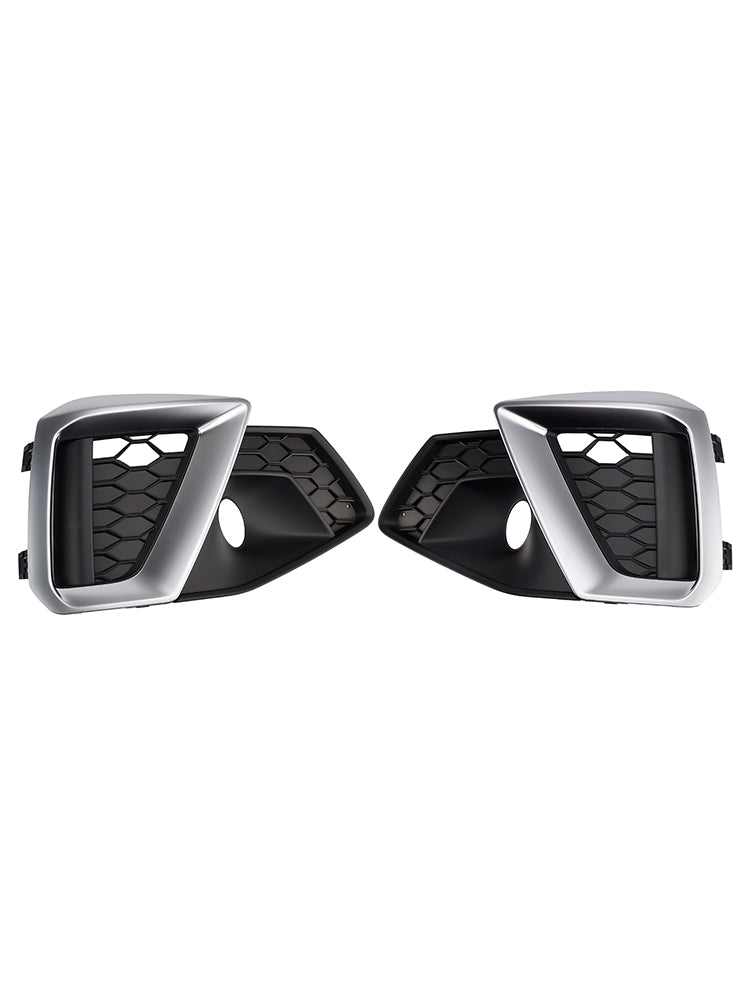 Grille de protection inférieure antibrouillard argentée pour pare-chocs avant Audi A4 B9.5 S-Line 2020-2024