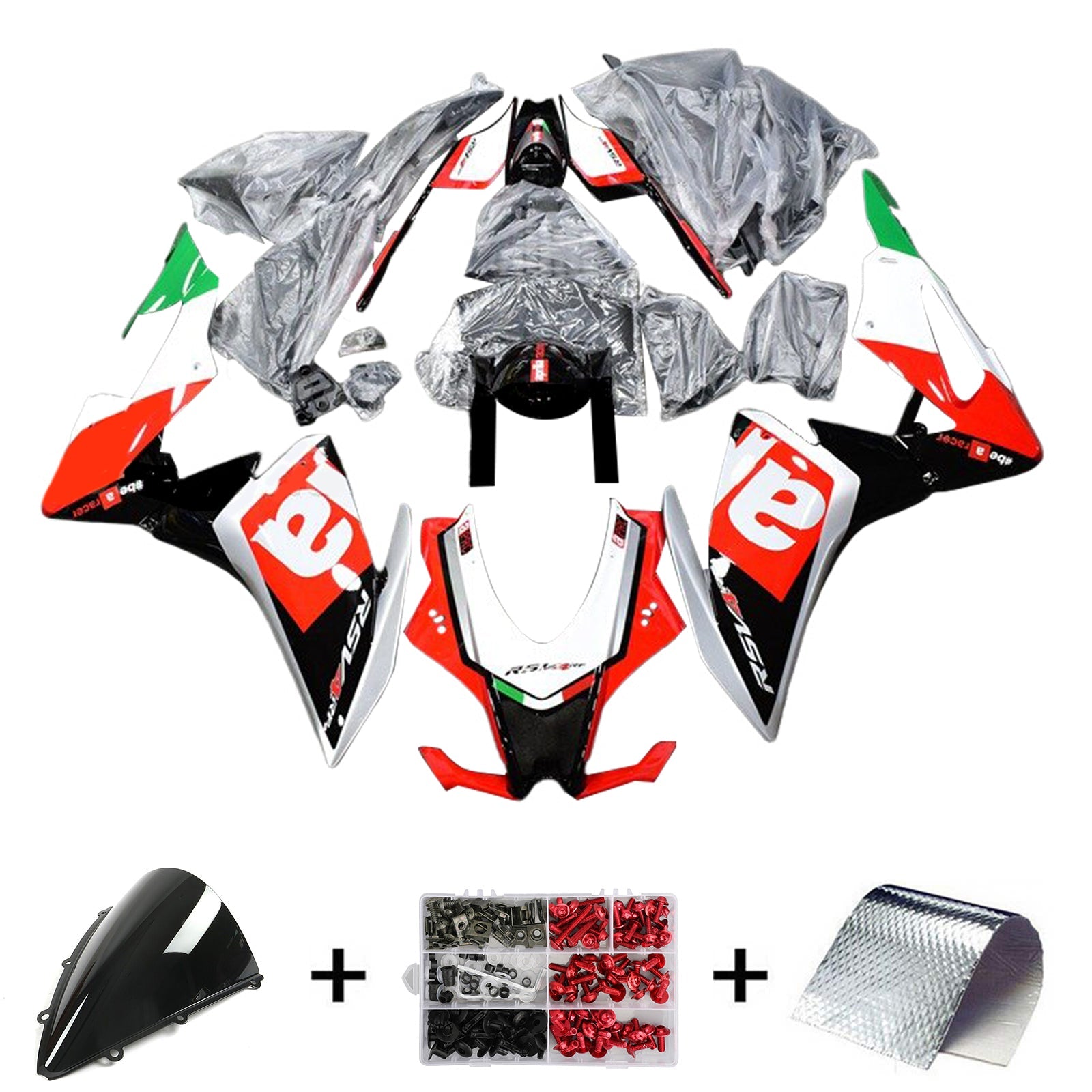 Amotopart Aprilia RSV4 1000 2016-2018 Kit Carenado Plástico Carrocería