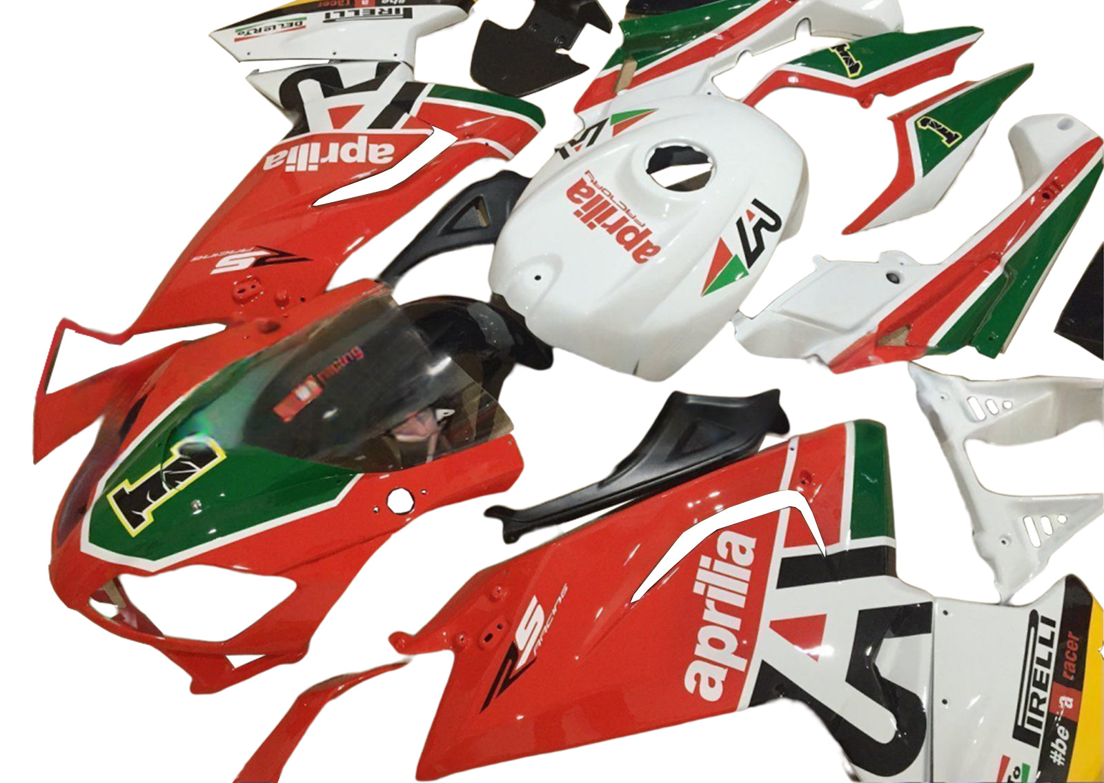 Injection Fairing Kit Bodywork Plastic ABS fit For Aprilia RS125 2006-2011