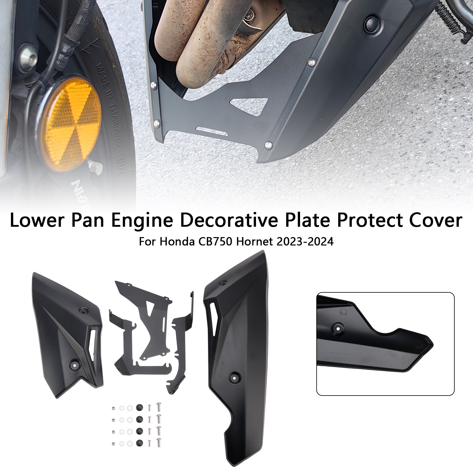 Couvercle de protection décoratif pour plaque inférieure du moteur Honda CB750 Hornet 2023-2024