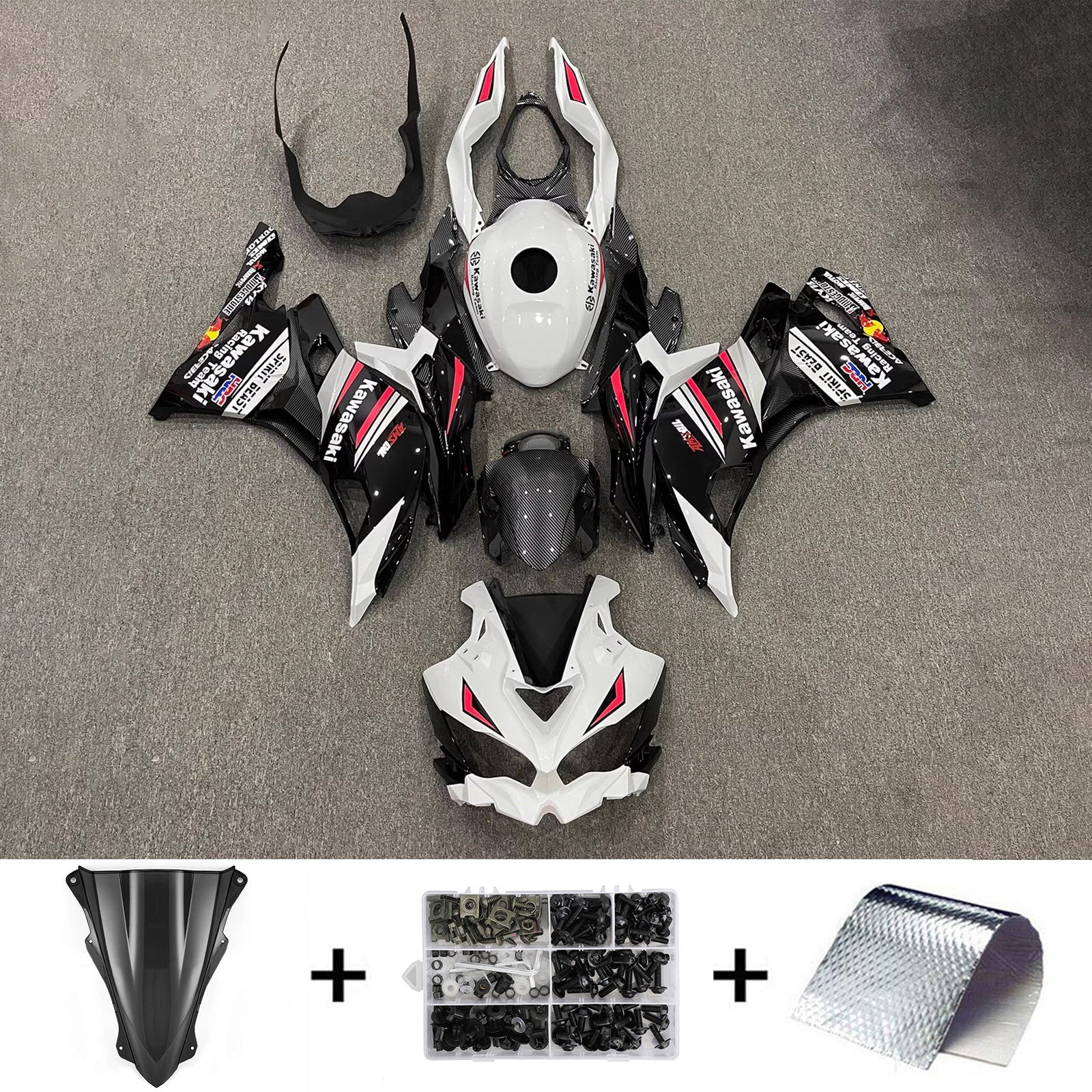 Kit Carenado Inyección Kawasaki Ninja ZX-25R ZX-4R ZX-4RR 2019-2024