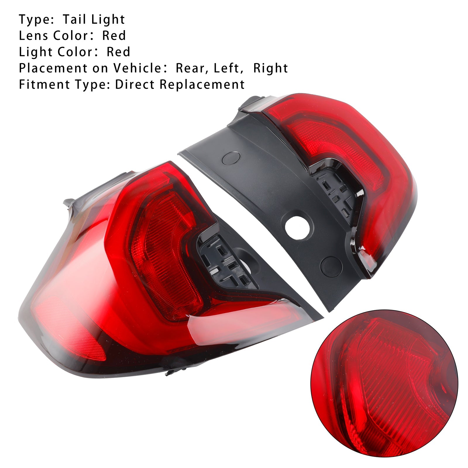 Luce posteriore a LED sinistra e destra per terreno GMC LES/SLT 2018-2021 GM2804135 5135