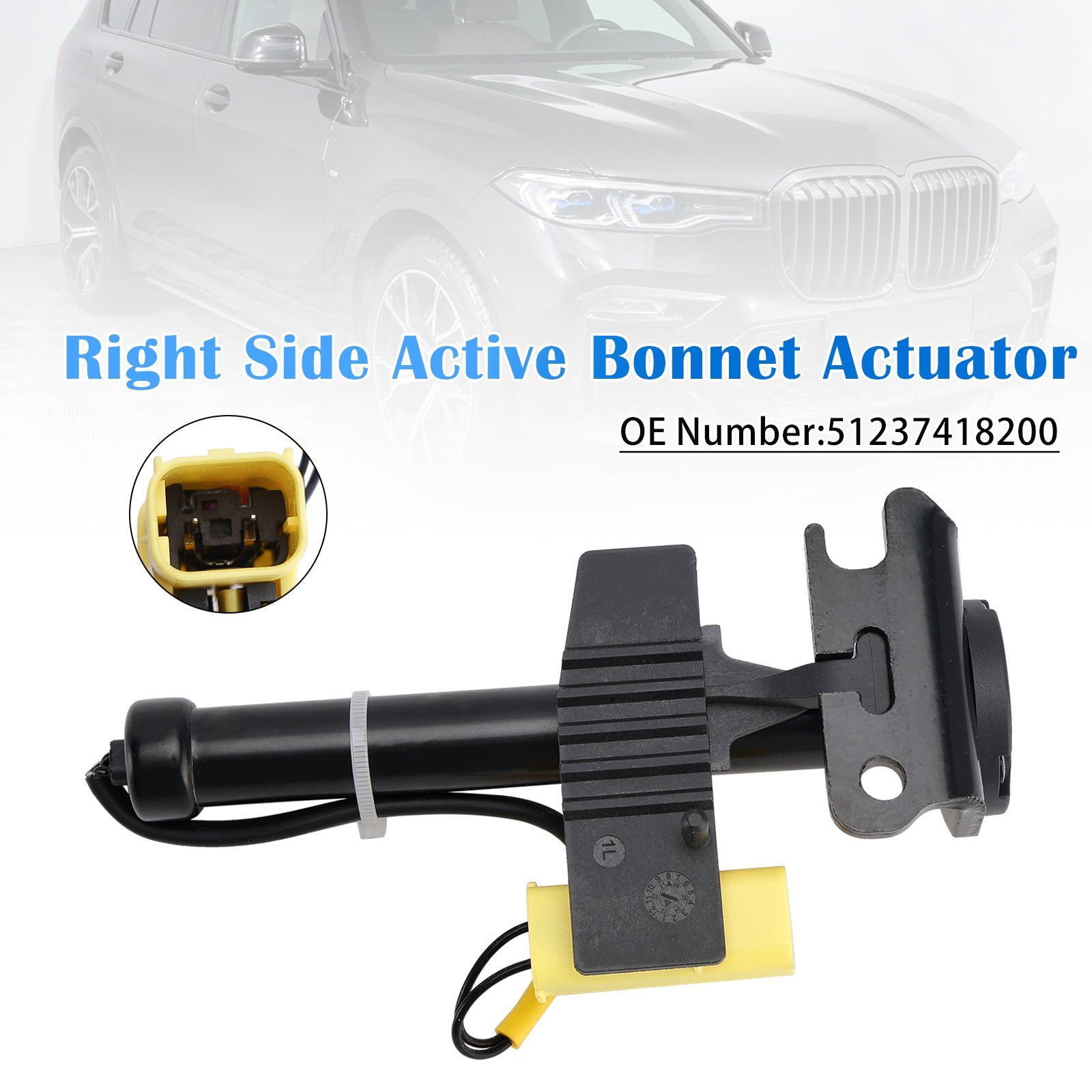 Actionneur de capot actif côté droit 51237418200 pour BMW X5 G05 X6 G06 X7 2017-2020