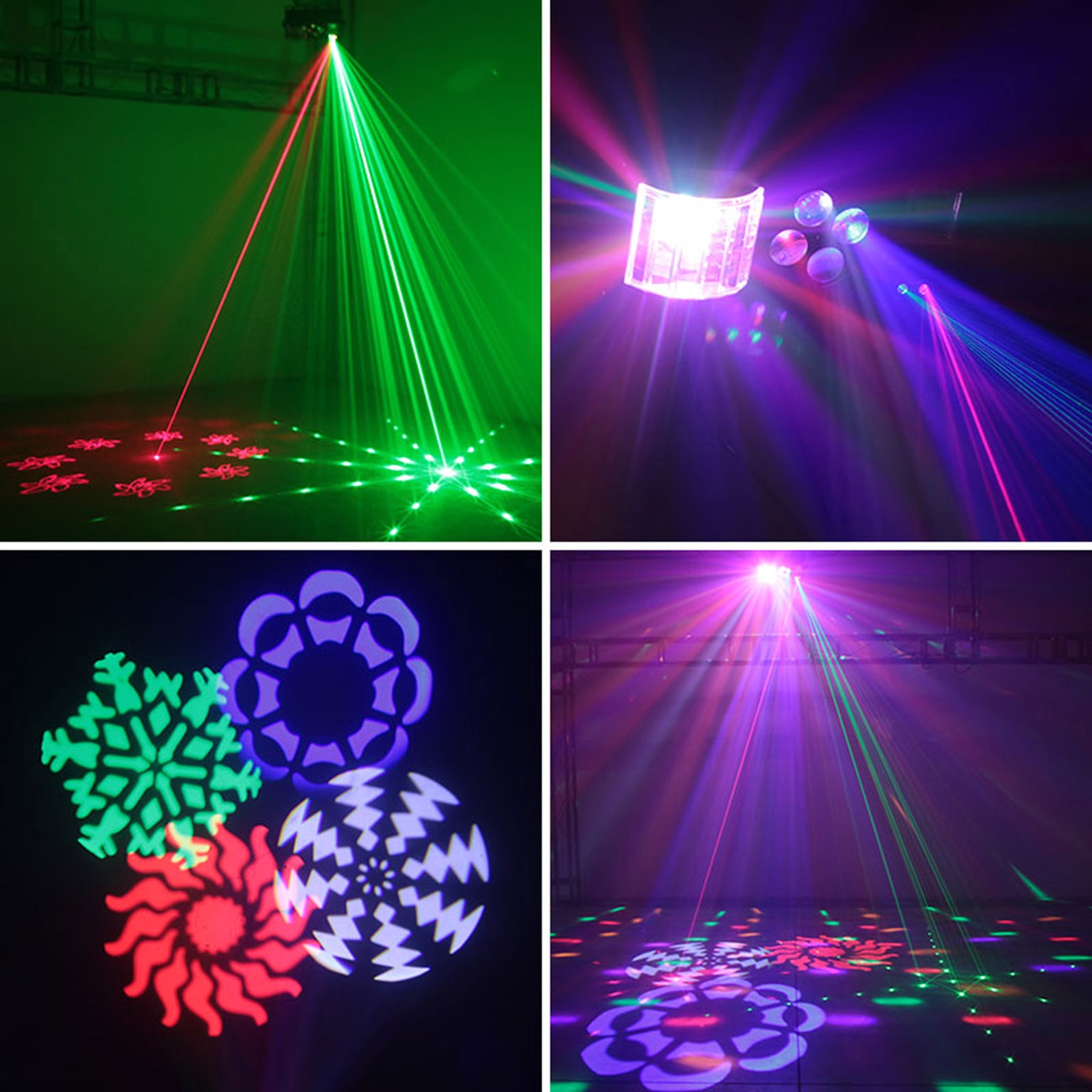 4In1 80W RGBW-stroboscoopmodel verlicht DMX-feestpodiumlicht + afstandsbediening