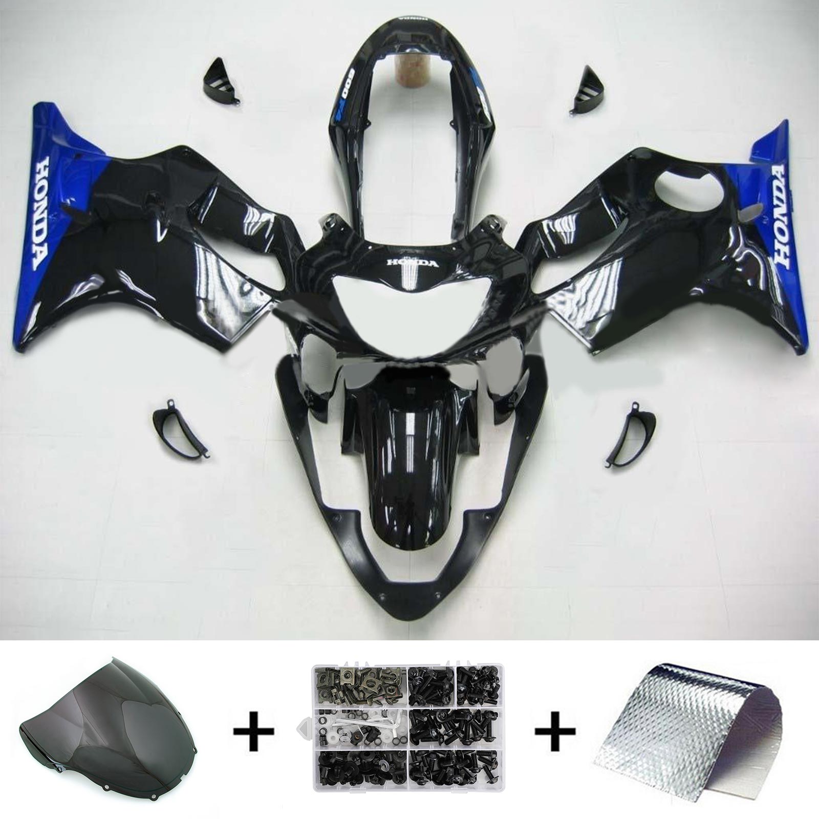 1999-2000 Honda CBR600F4 Kit de carenado de inyección de carrocería de plástico Abs