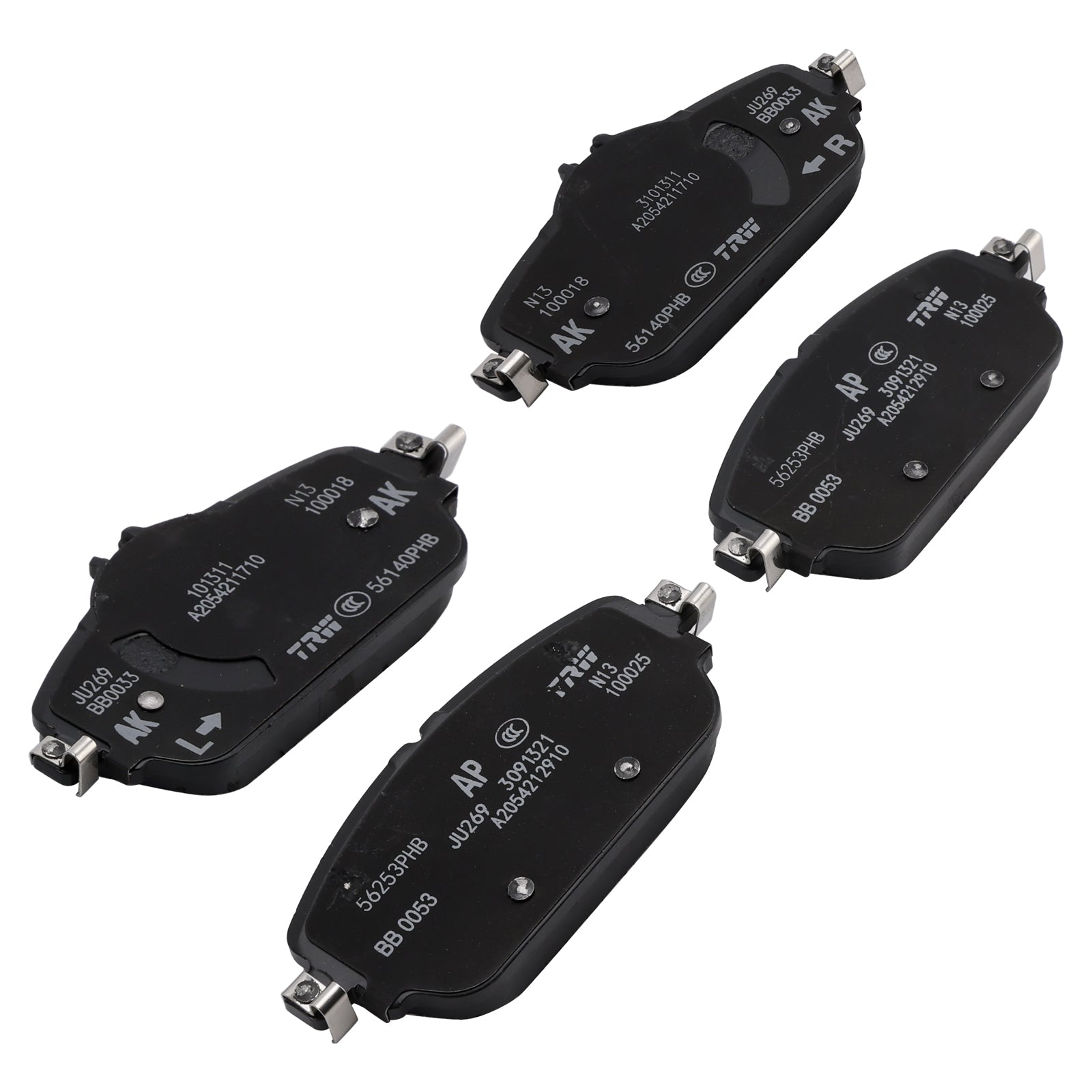 Plaquettes de frein avant Mercedes-Benz Classe C 205 et Classe E 213, référence A0004208903, sans capteur d'usure