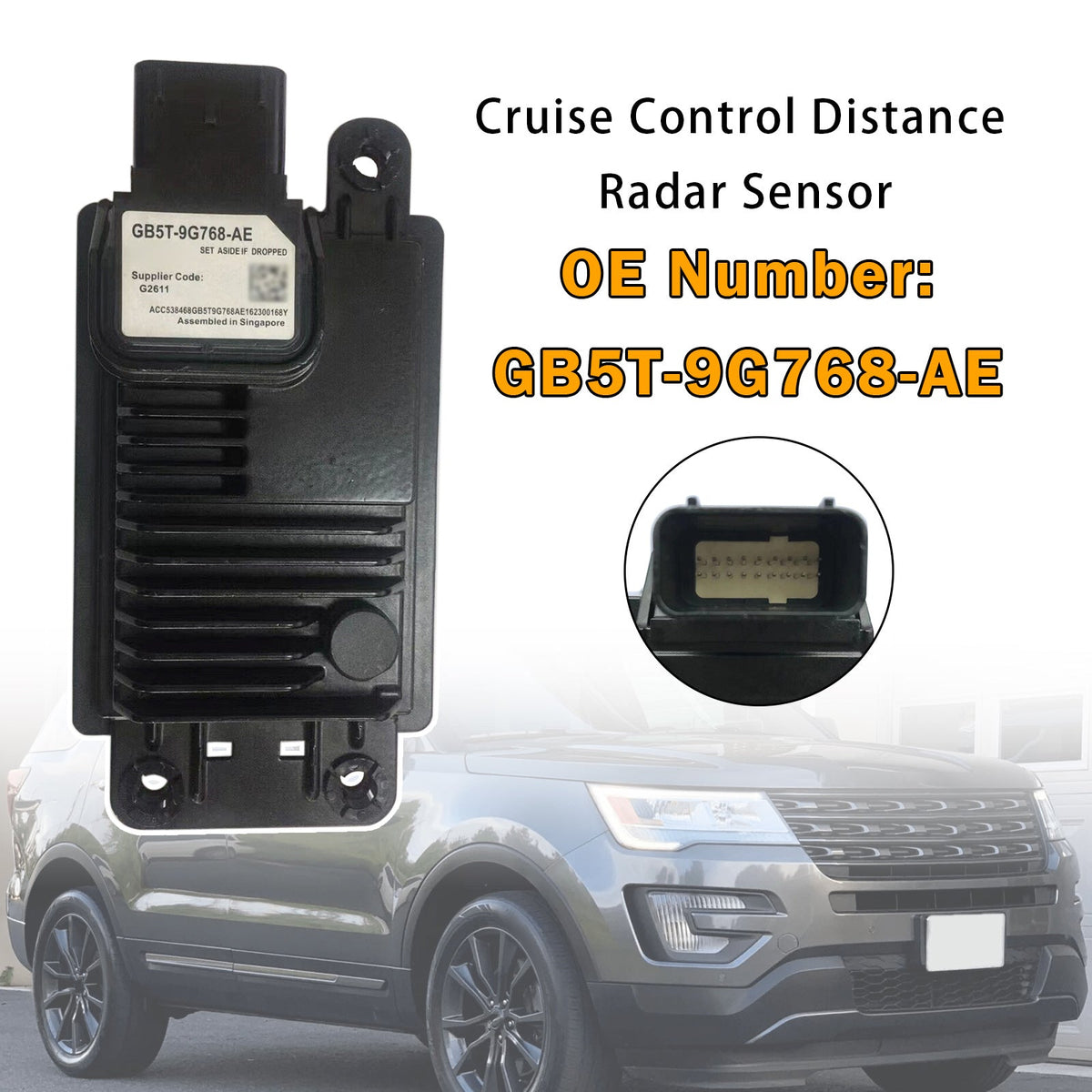Capteur d'assistance radar pour régulateur de vitesse adaptatif Ford Explorer (2003-2019) GB5T-9G768-AE