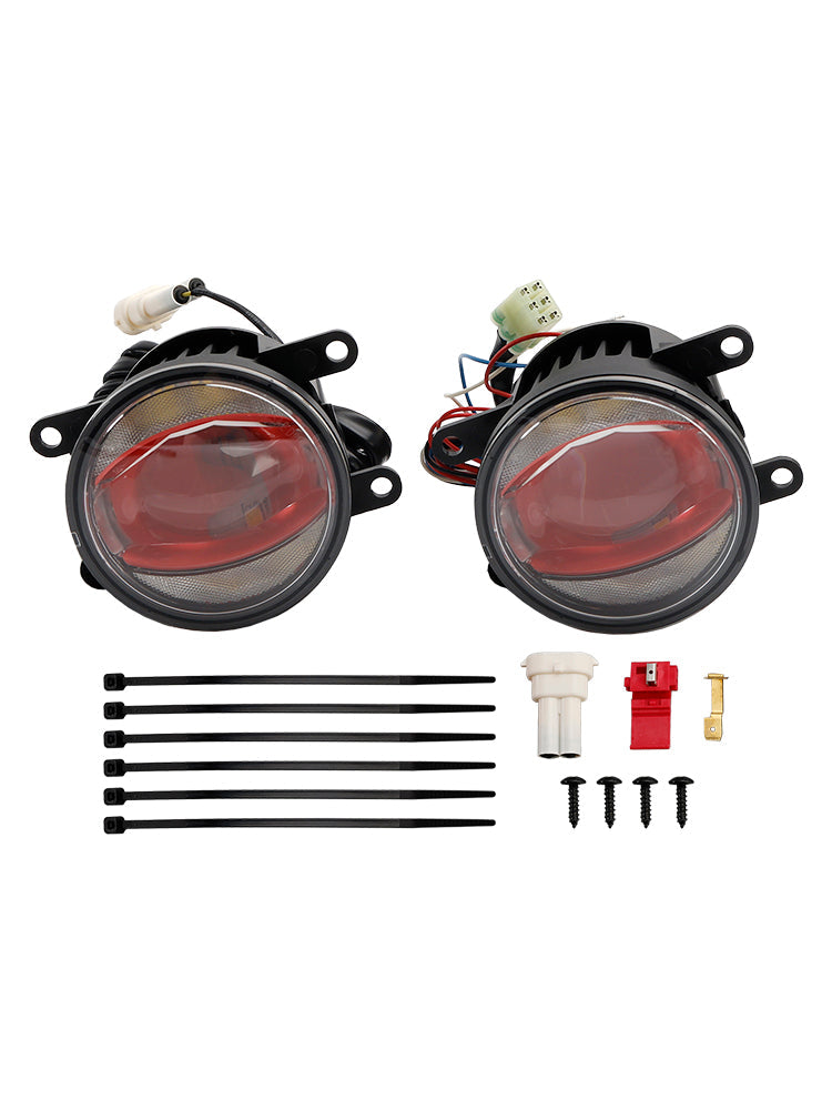 LedTiving Car Lighthouse Fog Drl Pink Edition 90 mm 6 000 K per Osram