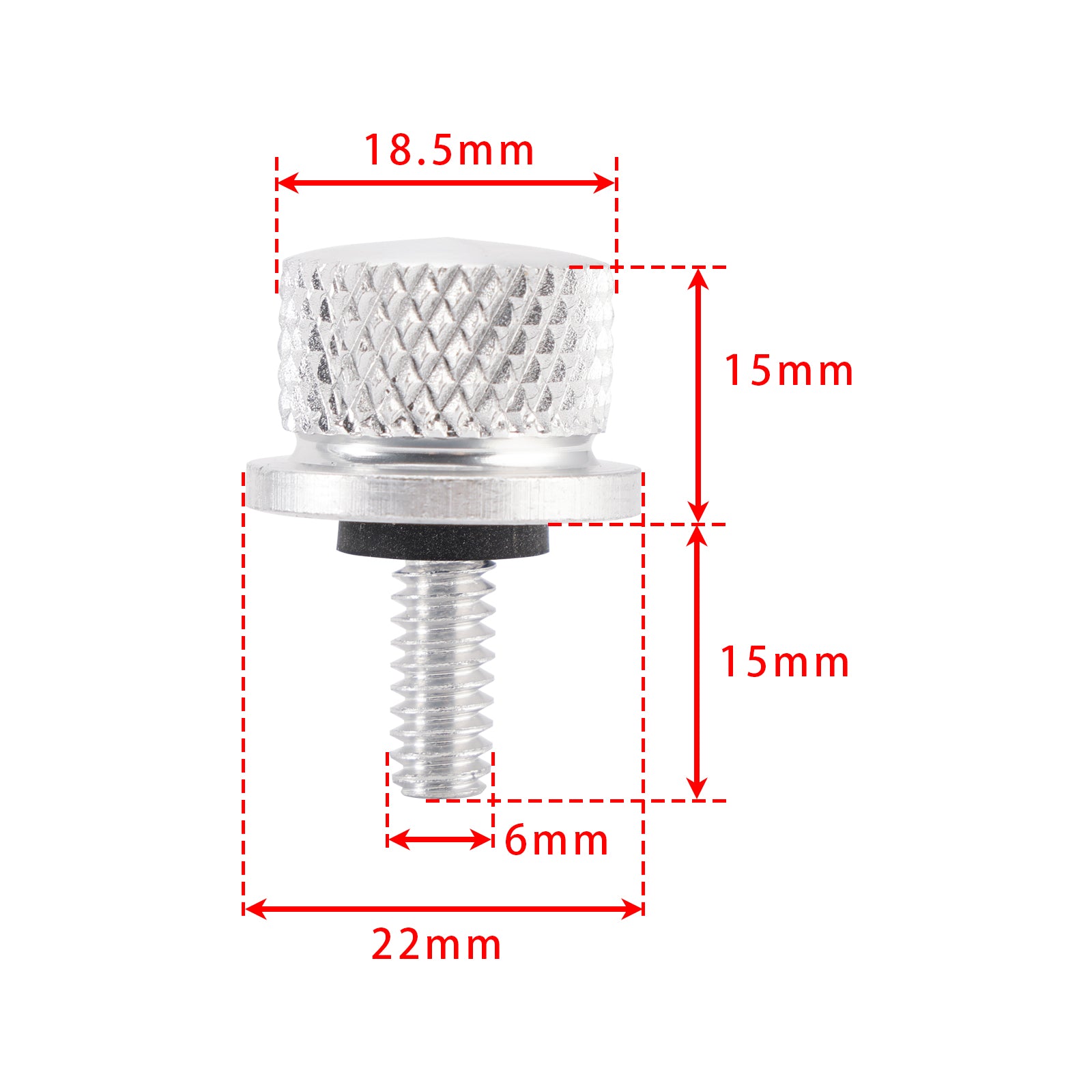 VIS DE FIXATION DE GARDE-BOUE ARRIÈRE ARGENTÉE POUR SPORTSTER XL883 XL1200 1997-2022