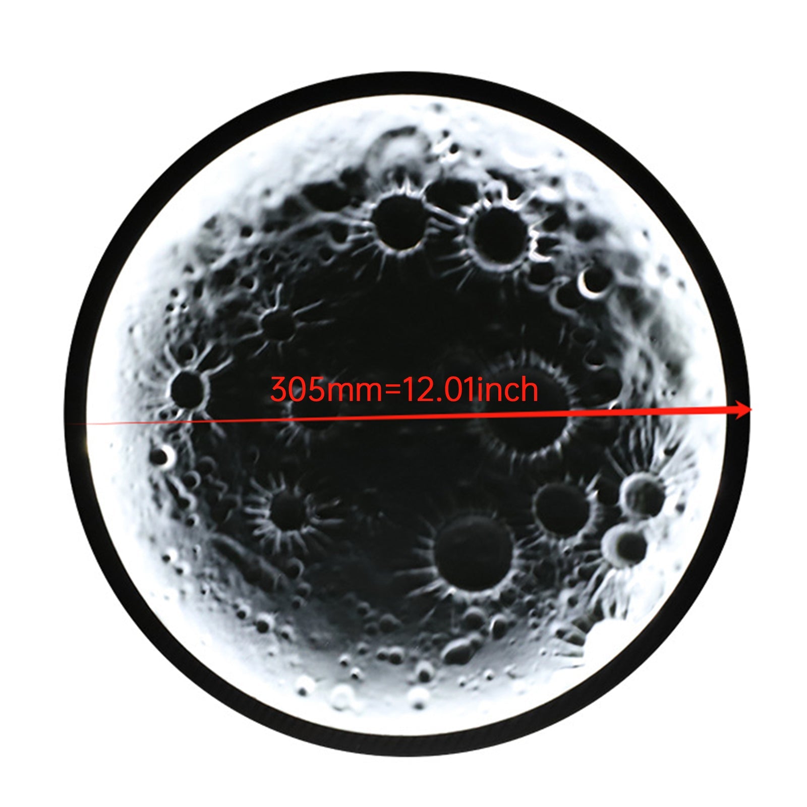 Fuego de bisel de automóvil, fuego lateral, lámpara decorativa de alivio con luna