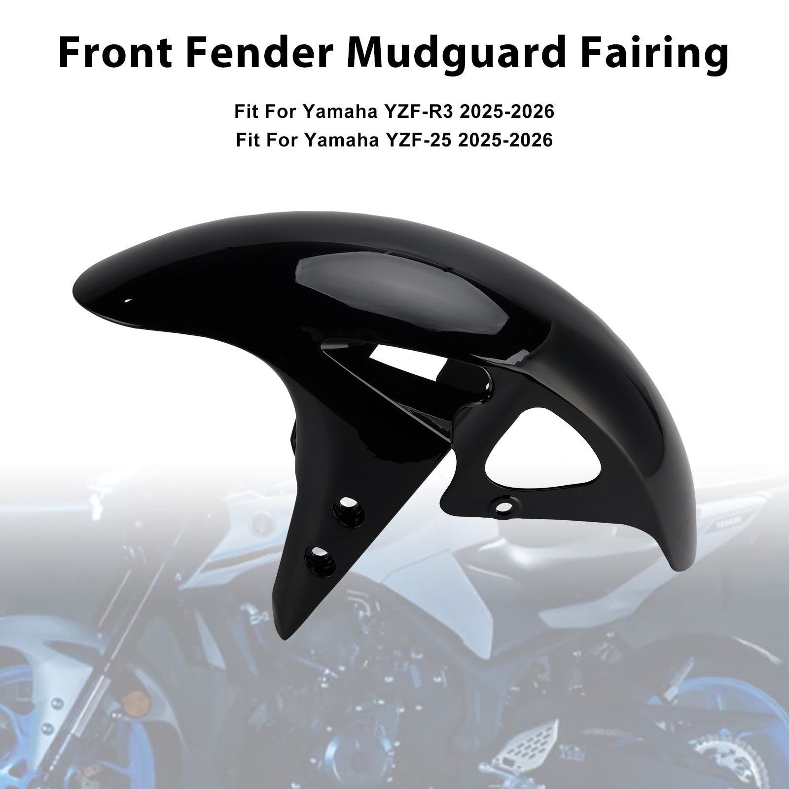 2025-2026 Yamaha YZF-R3 YZF R25 MT-03 Carénage de garde-boue avant