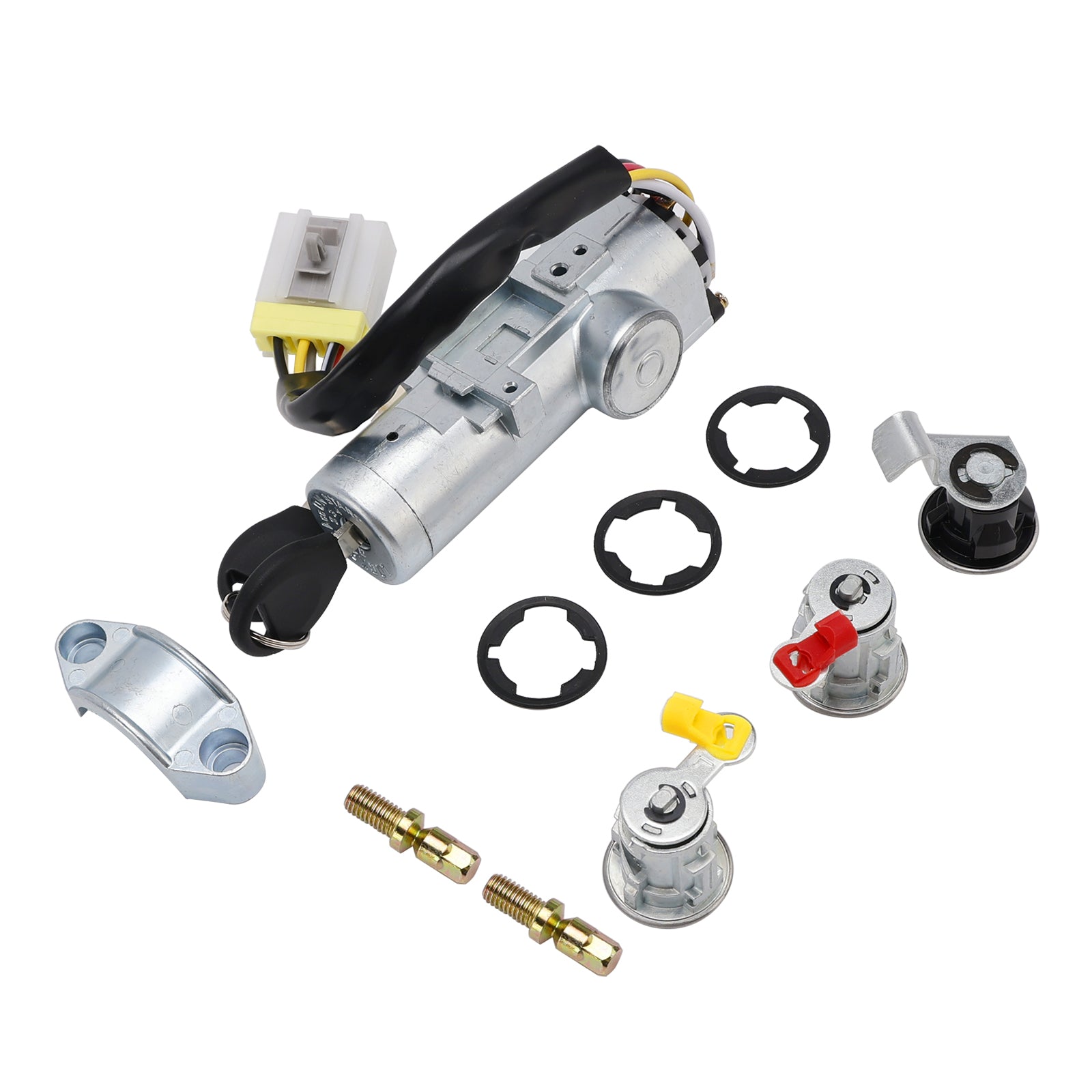 Kit de verrouillage de porte avec barillet de contact et 2 clés K9810-2S806 pour Nissan Navara D22 1997-2006