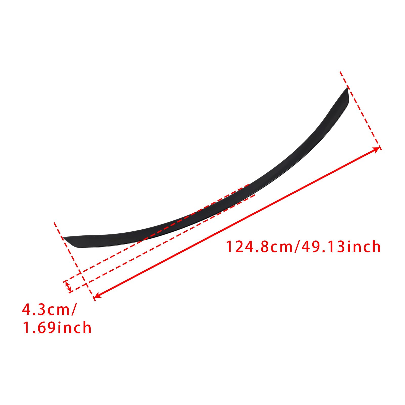 Aileron arrière noir brillant pour Mercedes-Benz Classe C W206 AMG C63 S 2021+