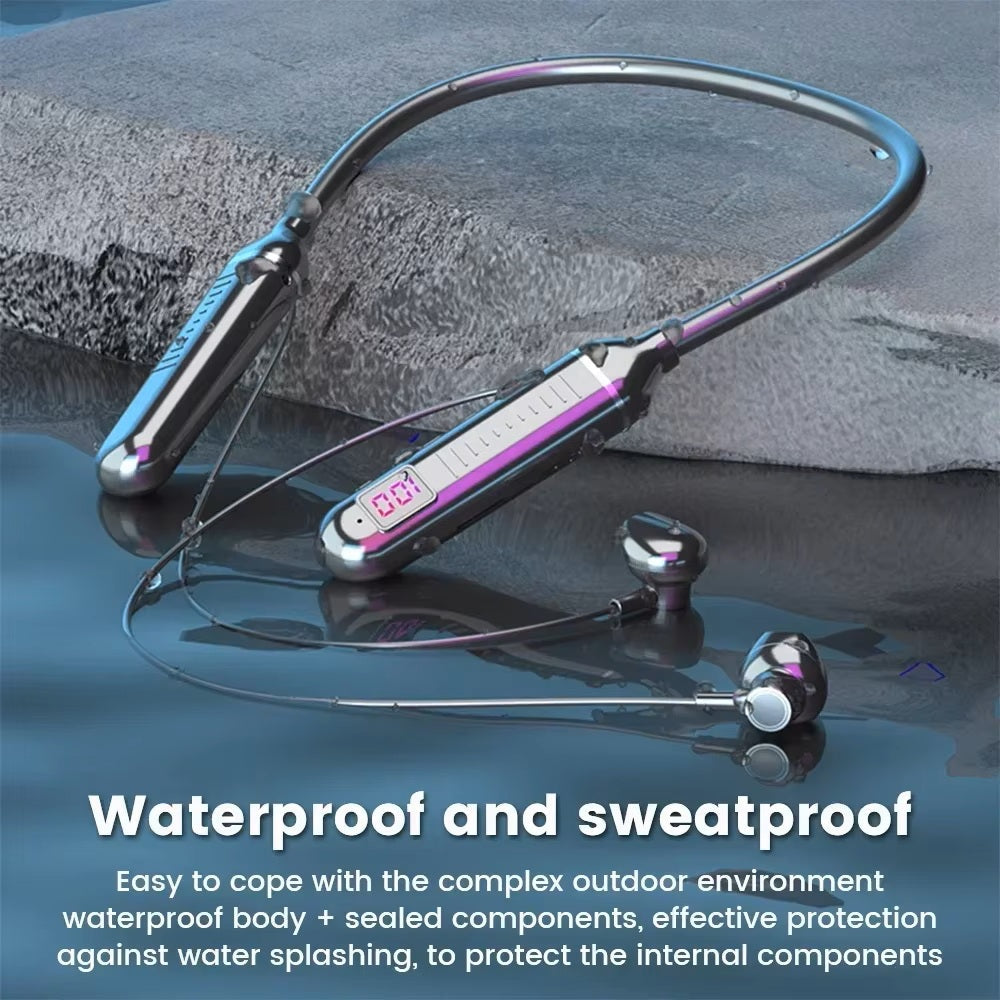 Écouteurs Bluetooth sans fil, résistants et à réduction de bruit, pour téléphone, ordinateur portable, PC et TV.