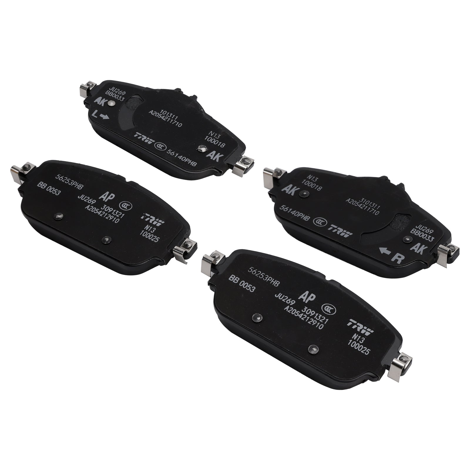 Plaquettes de frein avant Mercedes-Benz Classe C 205 et Classe E 213, référence A0004208903, sans capteur d'usure