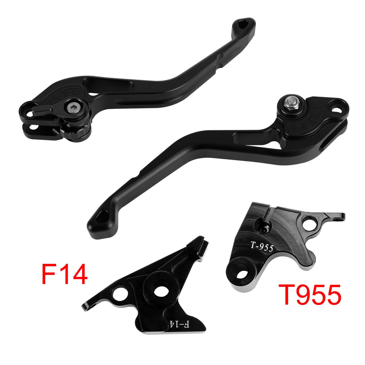 Nouveau levier de frein et d'embrayage court compatible avec DAYTONA 955i SRINT ST TT600 Noir