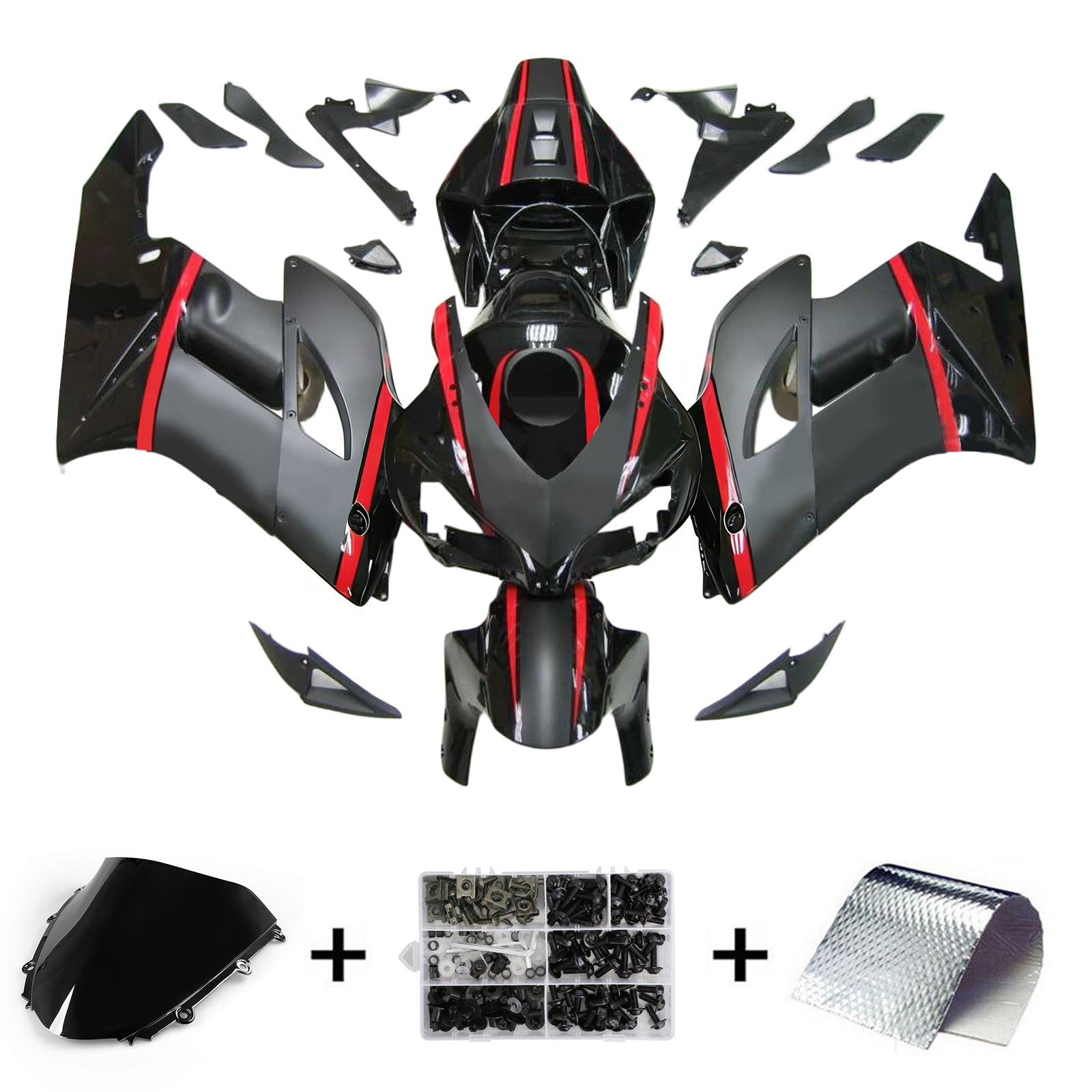 Kit de carenado de inyección, carrocería de plástico ABS para Honda CBR1000RR 2004-2005