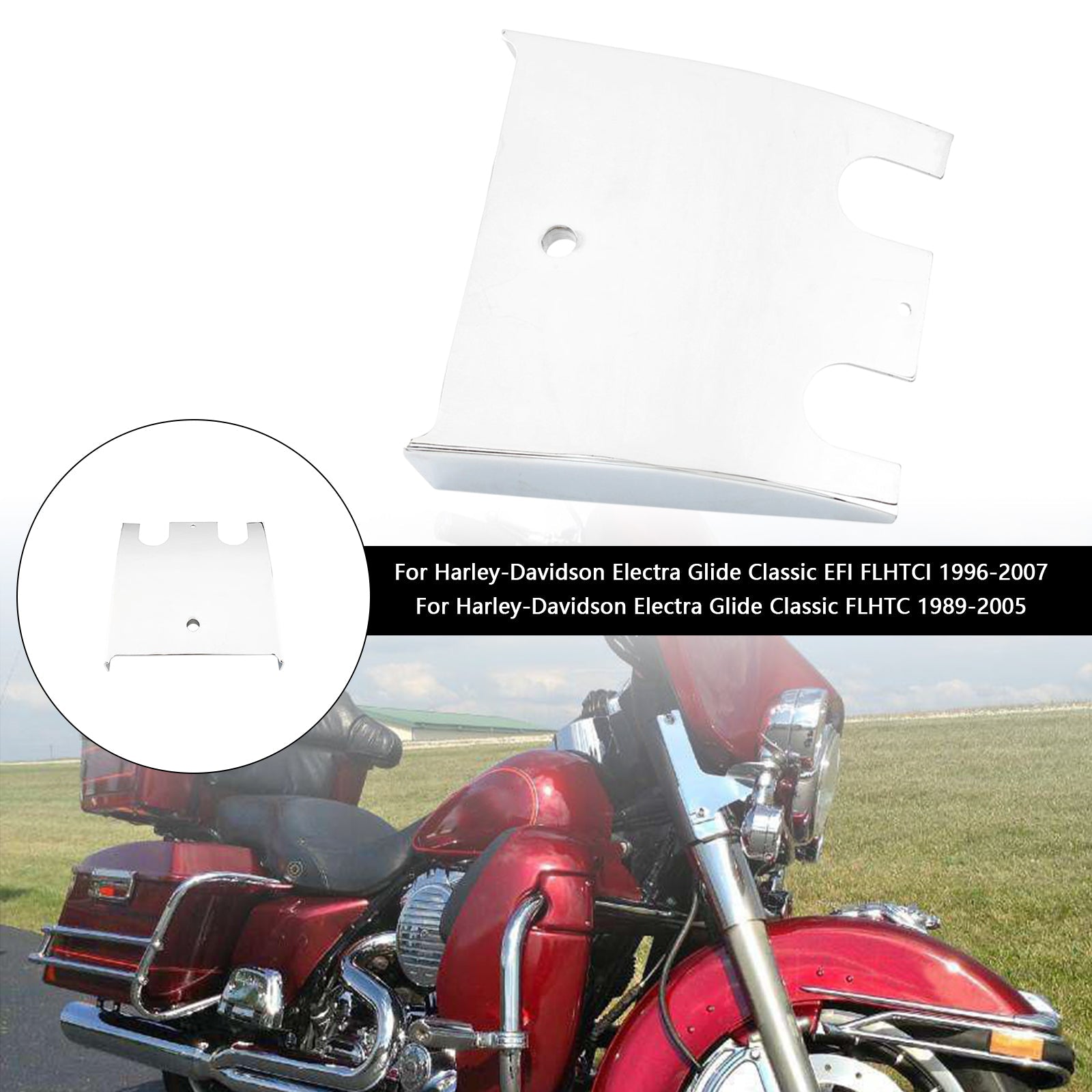 Lower Dashboard Extension Panel voor Electra Glide Road Glide FLHT FLTC 89-07