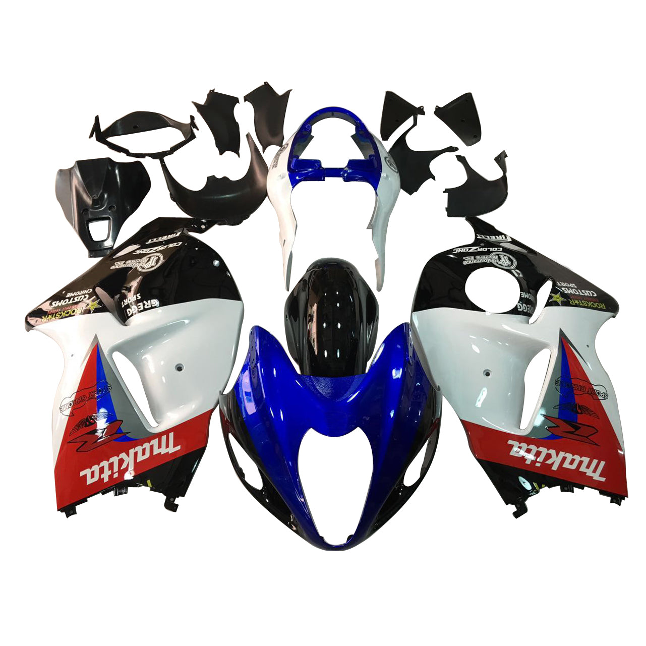 1999-2007 Suzuki Hayabusa GSX1300r Kit de carénage injection de carrosserie en plastique Abs