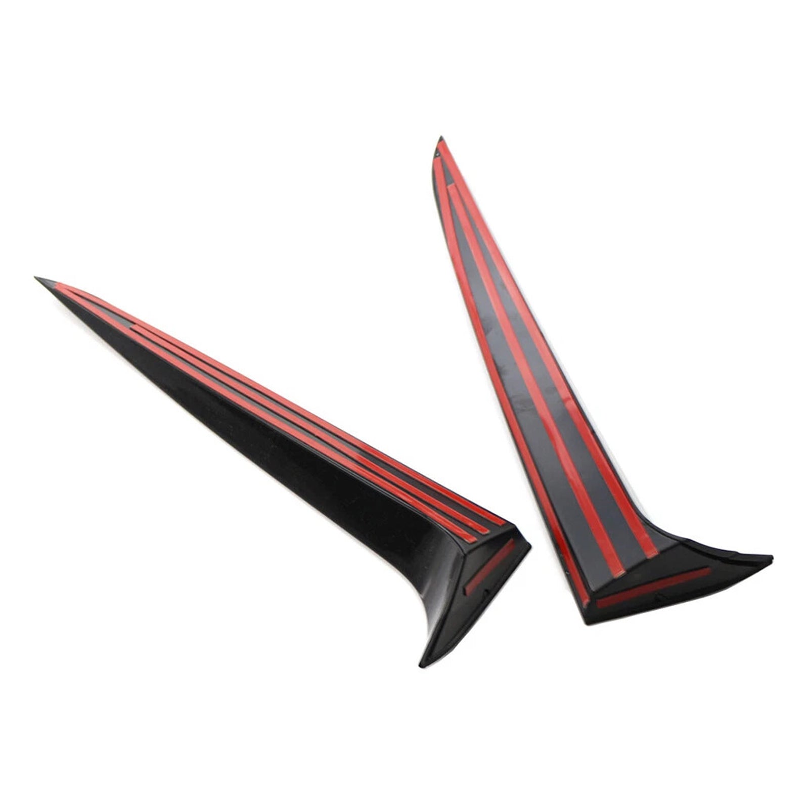 Paire de becquets latéraux de lunette arrière noir brillant pour BMW X3 F25 2011-2017