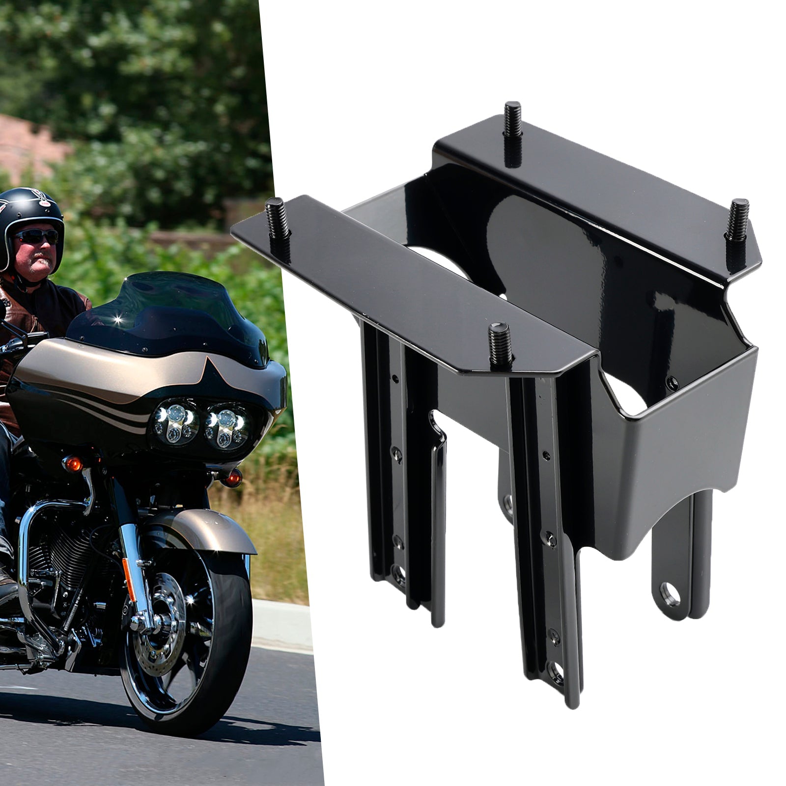 Supports de montage de carénage avant Harley Road Glide 1998-2013