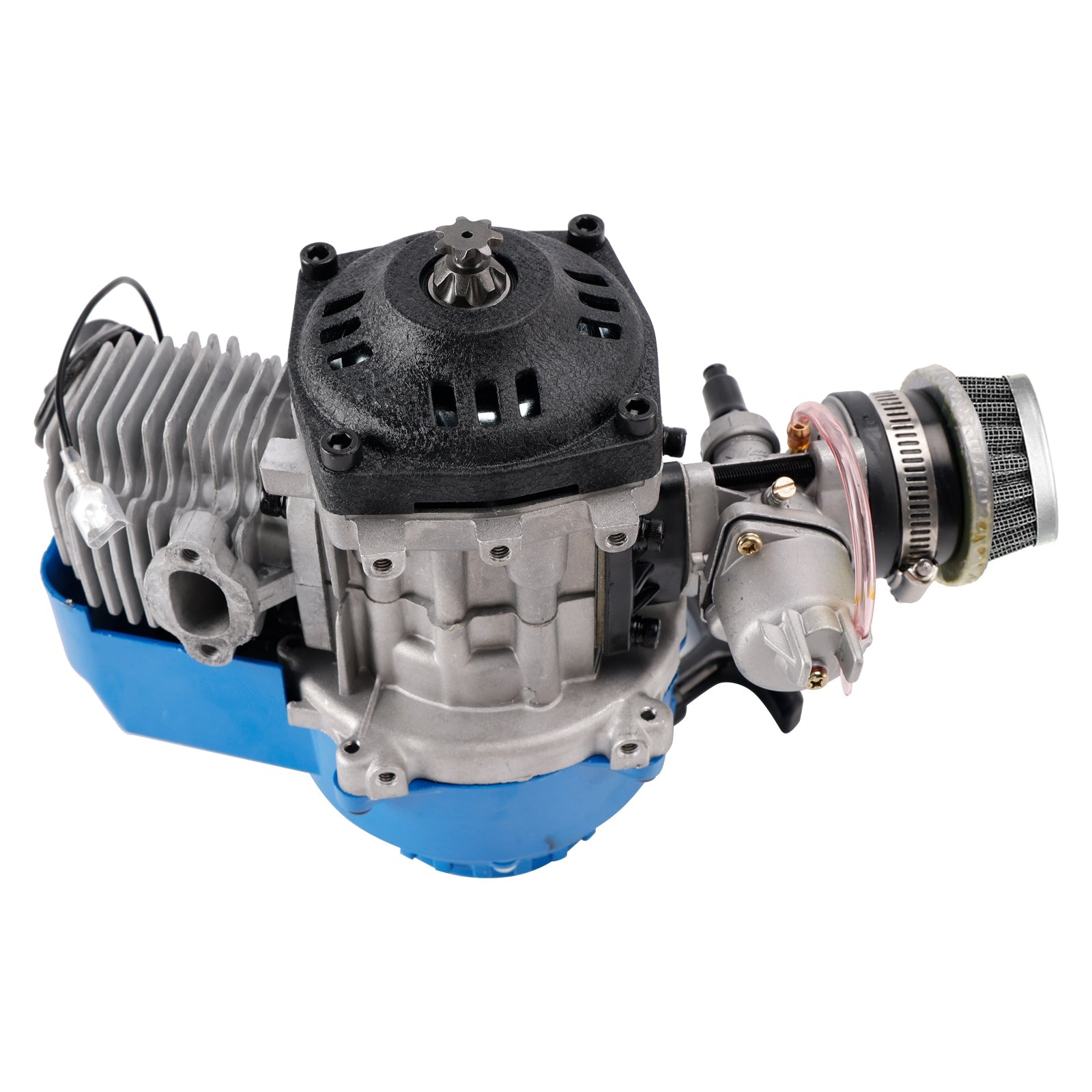 Moteur complet 49cc pour mini moto, pocket ATV, quad, buggy, dirt bike, bleu